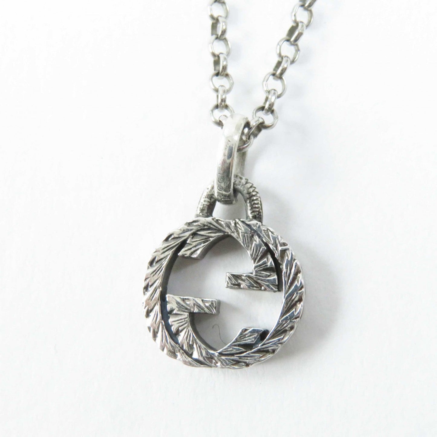 Luxury Gucci Trending 2025 Arabesque Interlocking G Necklace Silver