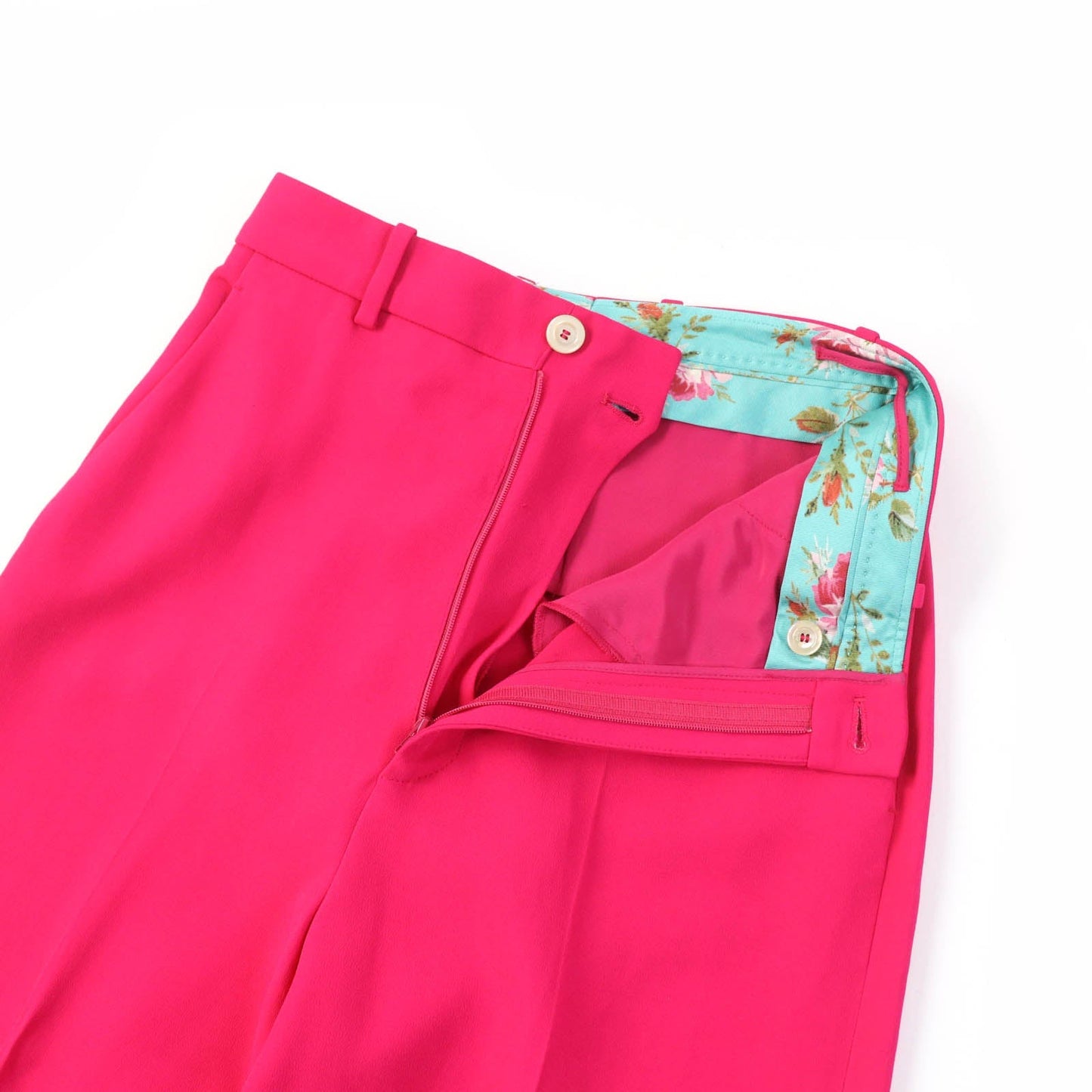 Luxury Gucci Trending 2025 Floral Cropped Pants Pink 38