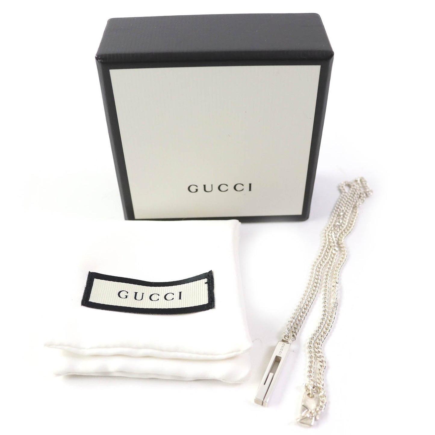 Luxury Gucci Trending 2025 Silver Cutout G Chain Necklace