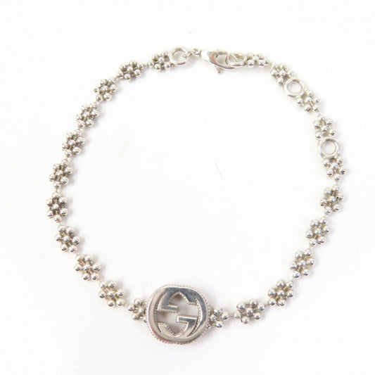 Luxury Gucci Trending 2025 Silver Flower Motif Bracelet AG925