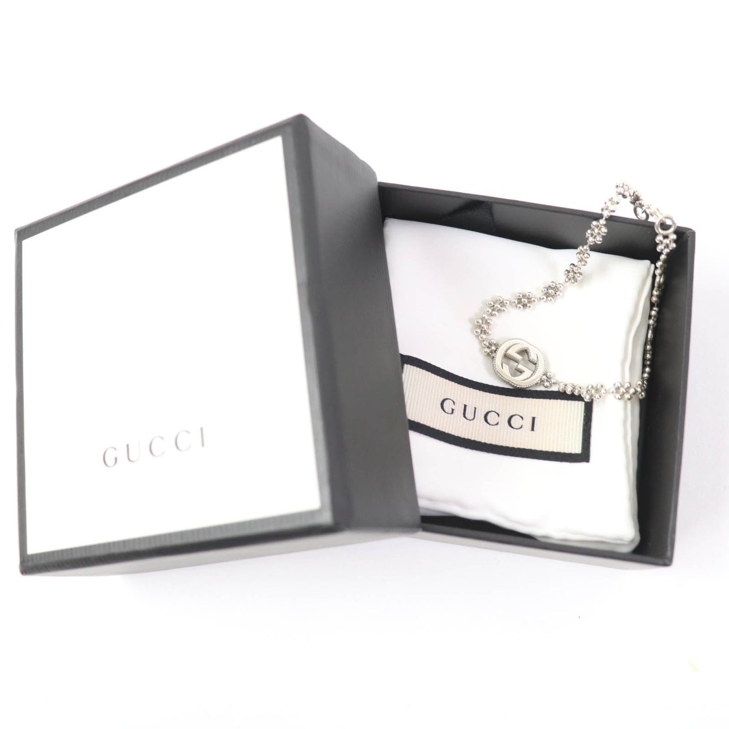 Luxury Gucci Trending 2025 Silver Flower Motif Bracelet AG925