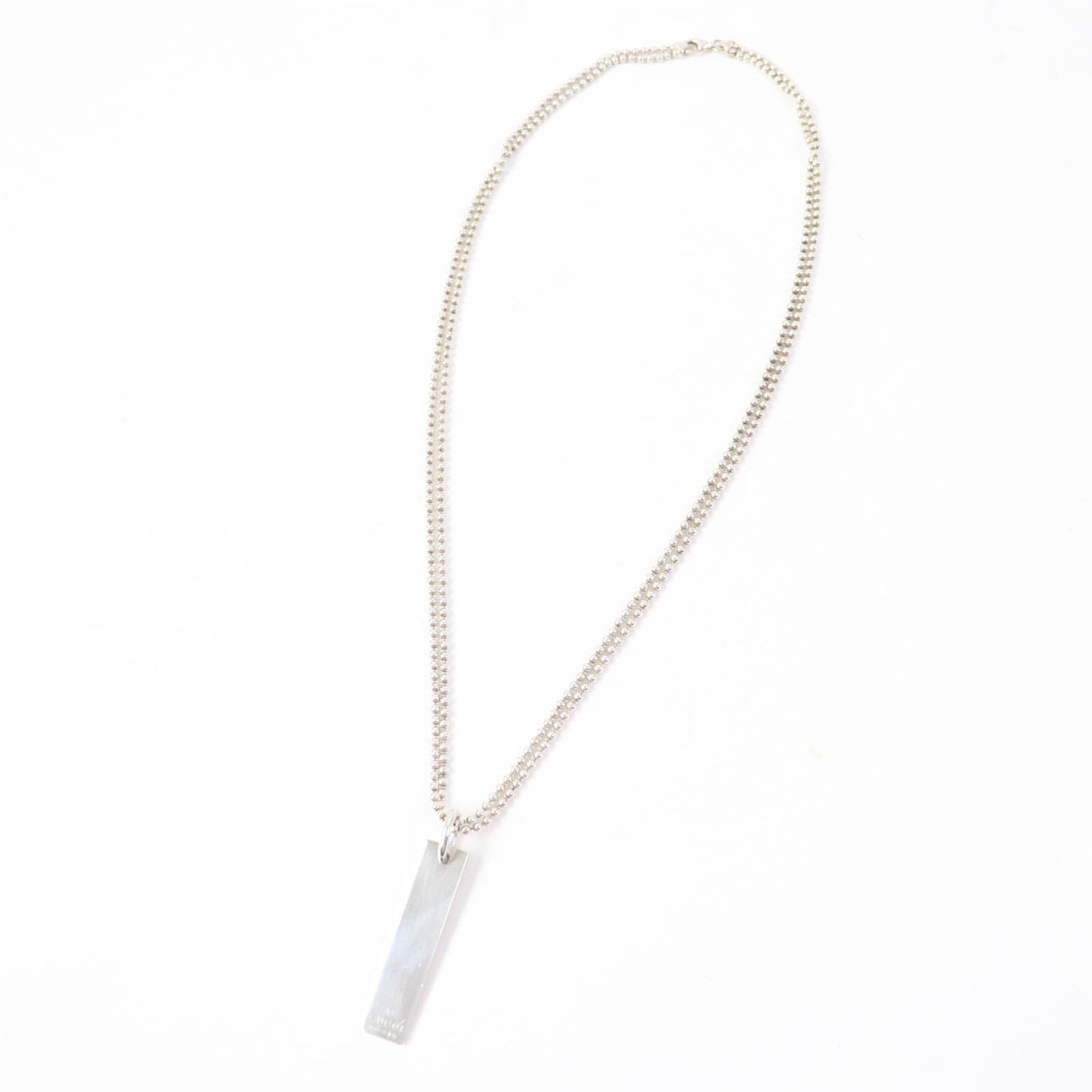 Luxury Gucci Trending 2025 AG925 Silver Double Ball Chain Necklace
