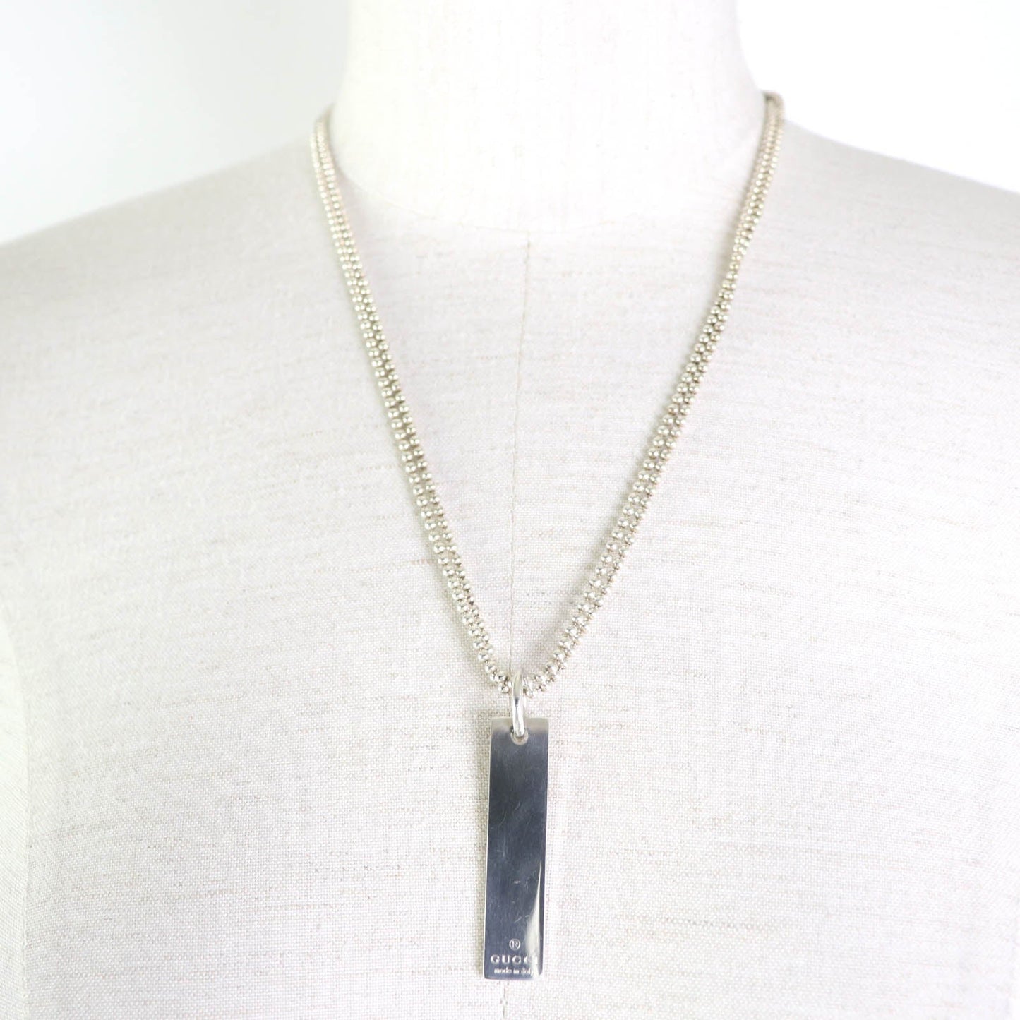 Luxury Gucci Trending 2025 AG925 Silver Double Ball Chain Necklace