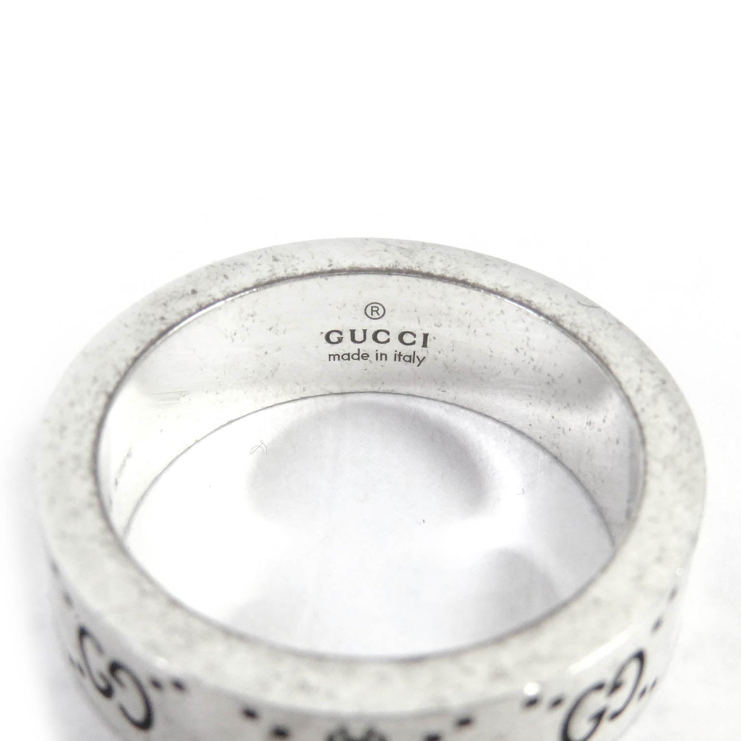 Luxury Gucci Trending 2025 AG925 Silver GG Logo Bee Ring