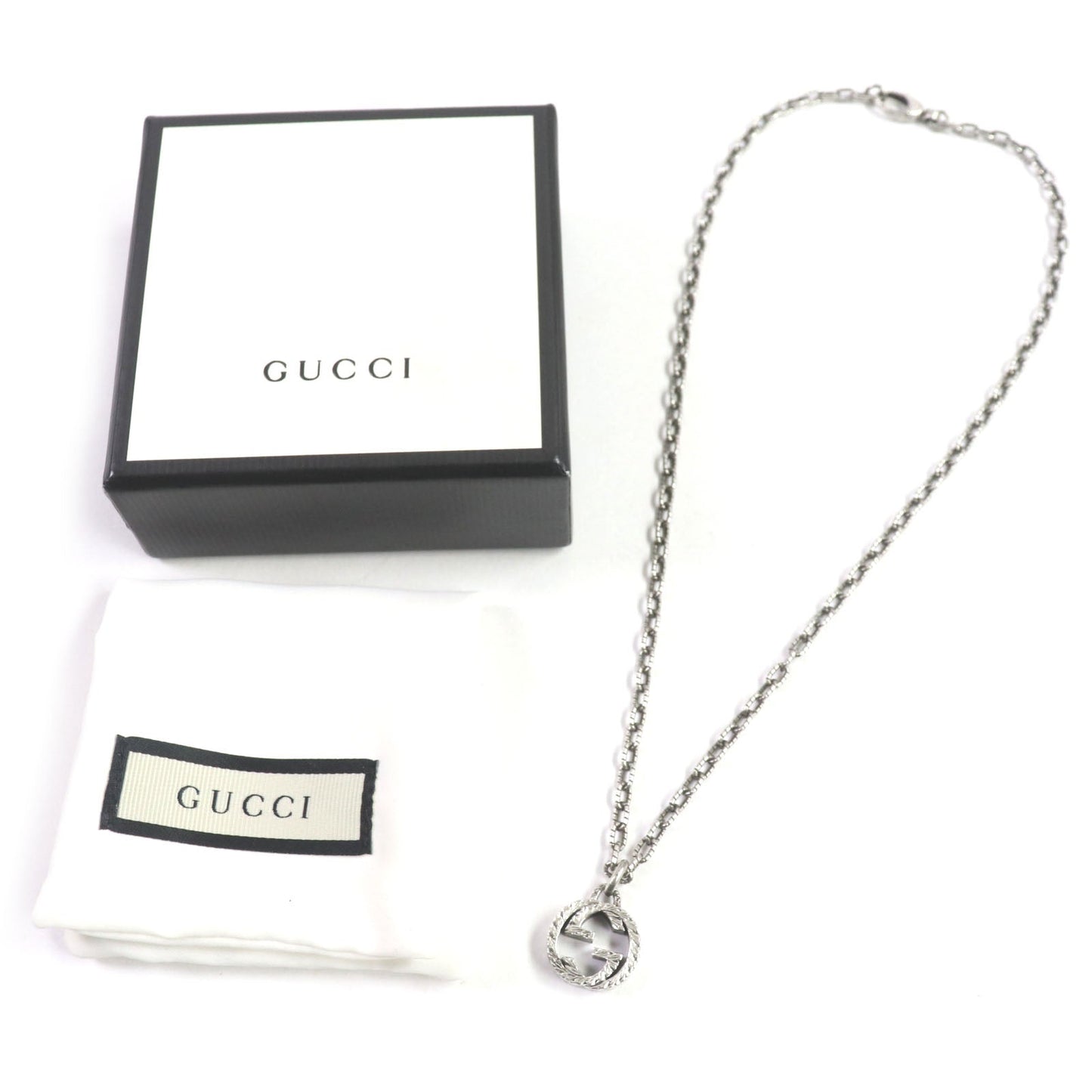 Luxury Gucci Trending 2025 AG925 Interlocking G Chain Necklace