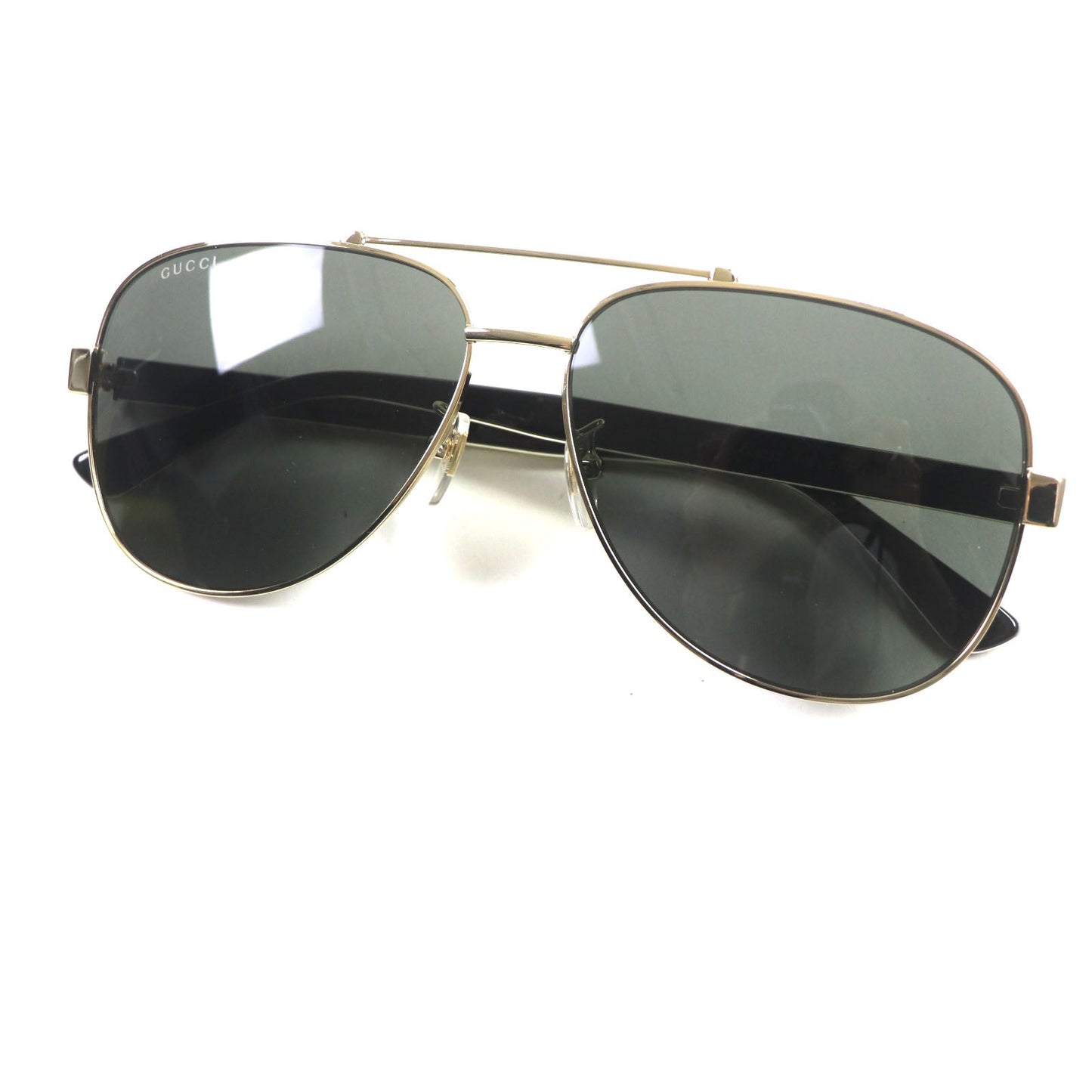 Luxury Gucci Trending 2025 GG0528S Green Aviator Sunglasses