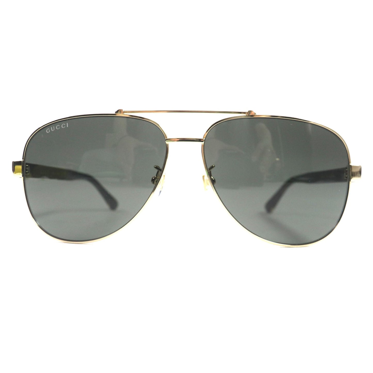 Luxury Gucci Trending 2025 GG0528S Green Aviator Sunglasses
