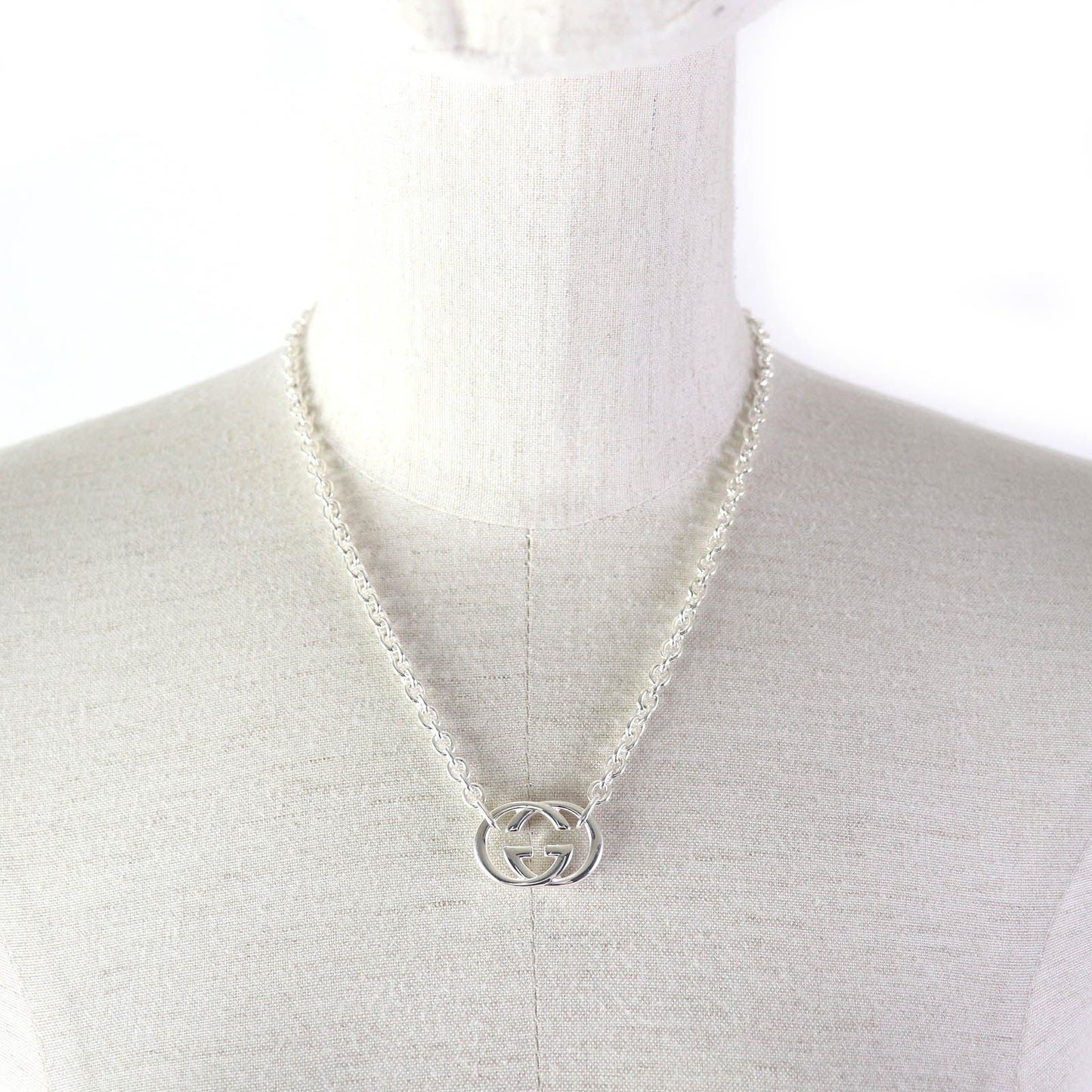 Luxury Gucci Trending 2025 Interlocking G Pendant Necklace SV925