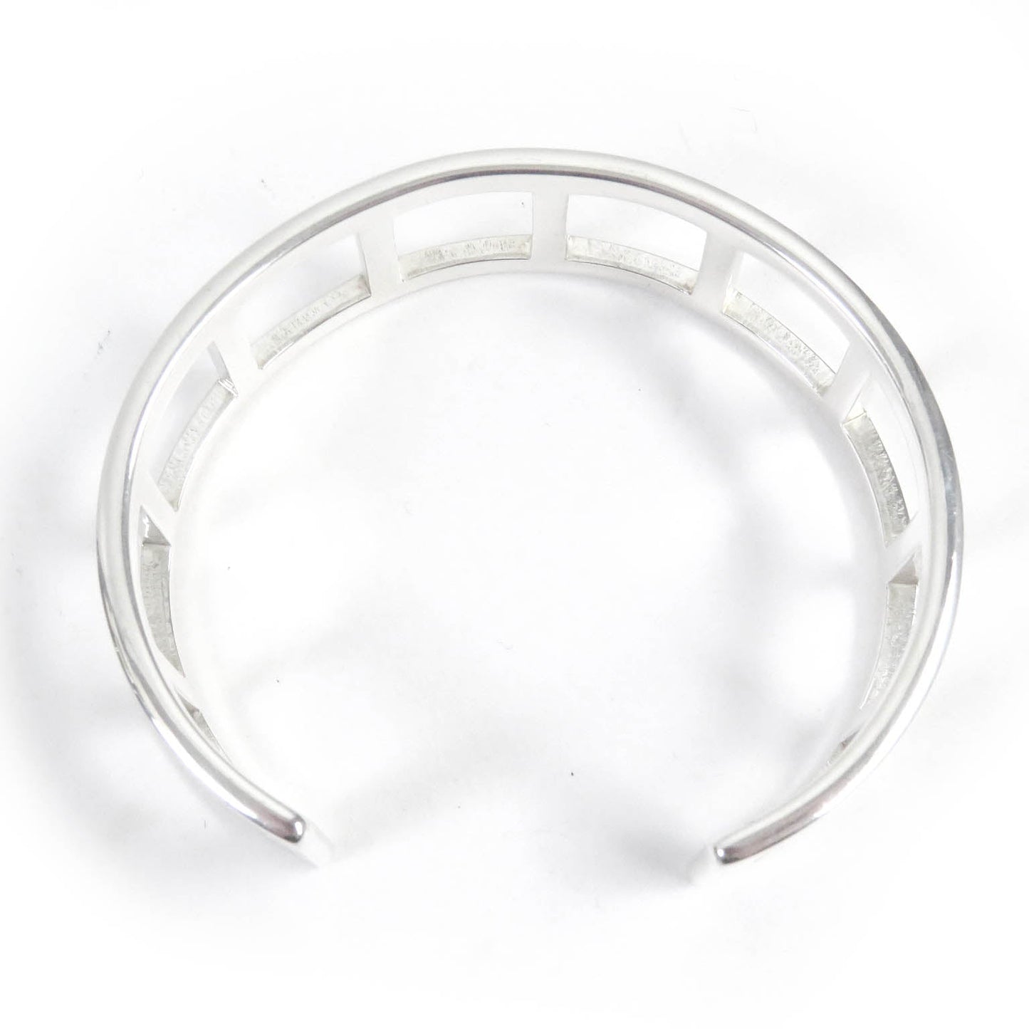 Luxury Gucci Trending 2025 Vintage Silver Open Square Bangle Bracelet