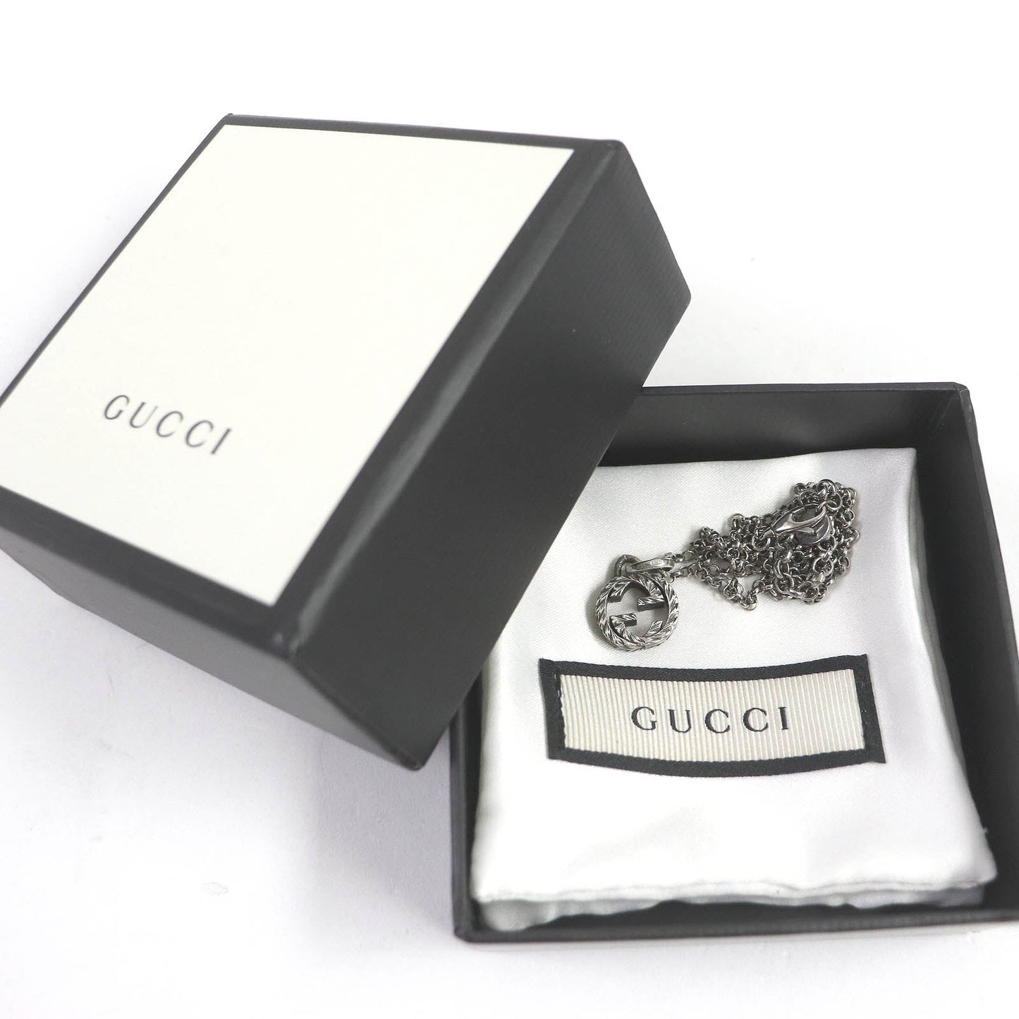 Luxury Gucci Trending 2025 Silver Interlocking G Pendant Necklace