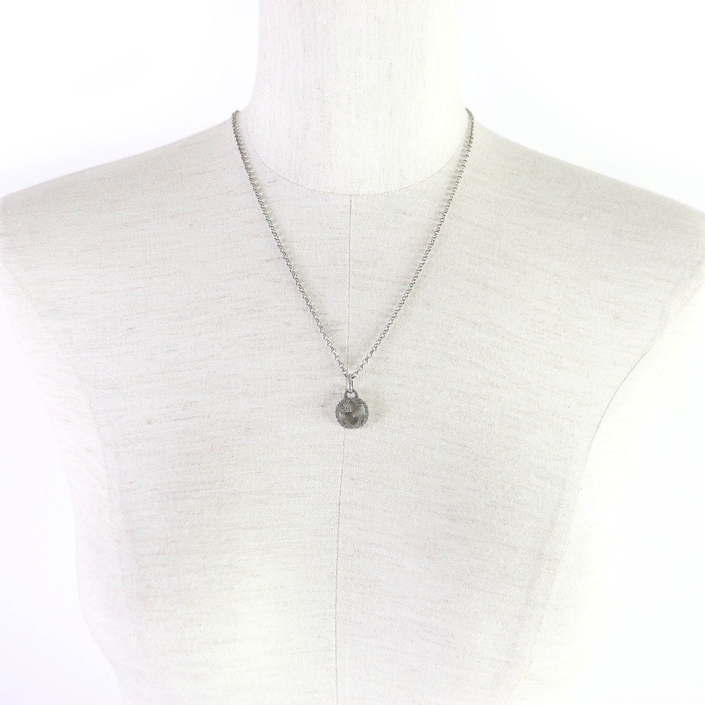 Luxury Gucci Trending 2025 Silver Interlocking G Pendant Necklace