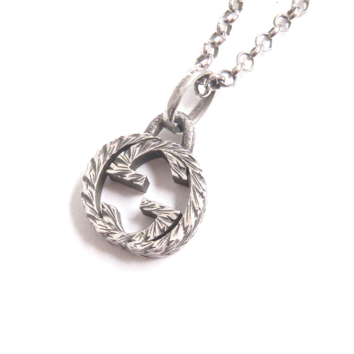 Luxury Gucci Trending 2025 Silver Interlocking G Pendant Necklace