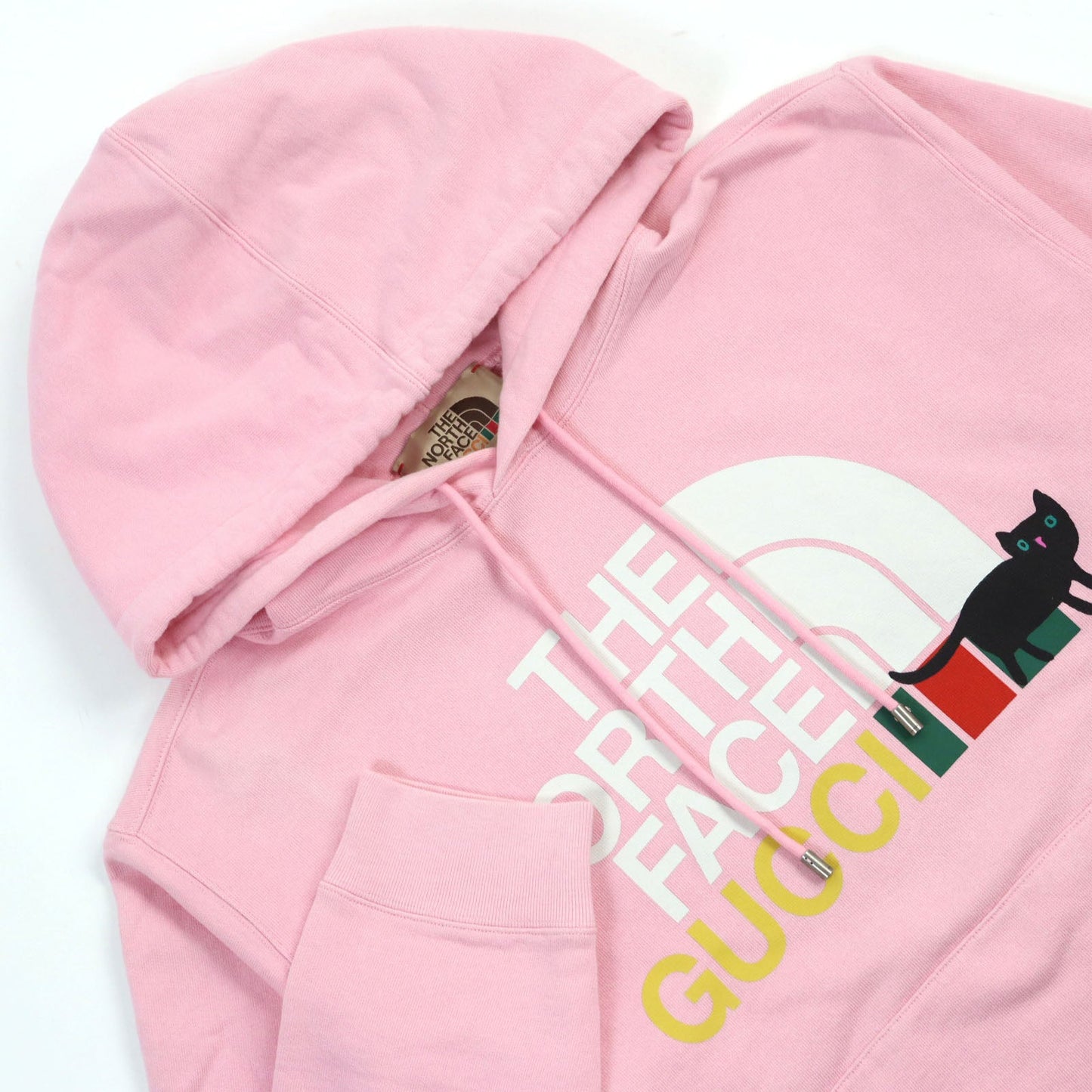 Luxury Gucci Trending 2025 The North Face Logo Print Pullover Pink M