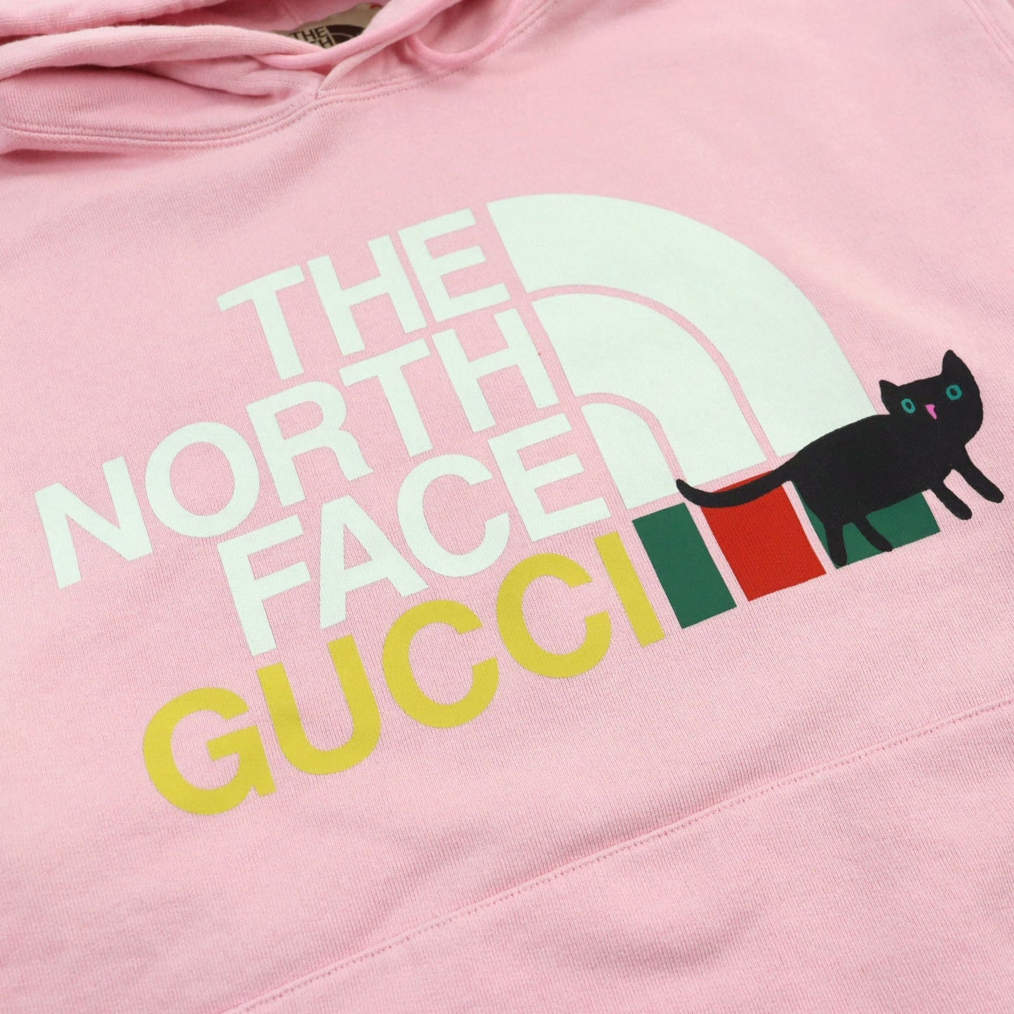 Luxury Gucci Trending 2025 The North Face Logo Print Pullover Pink M