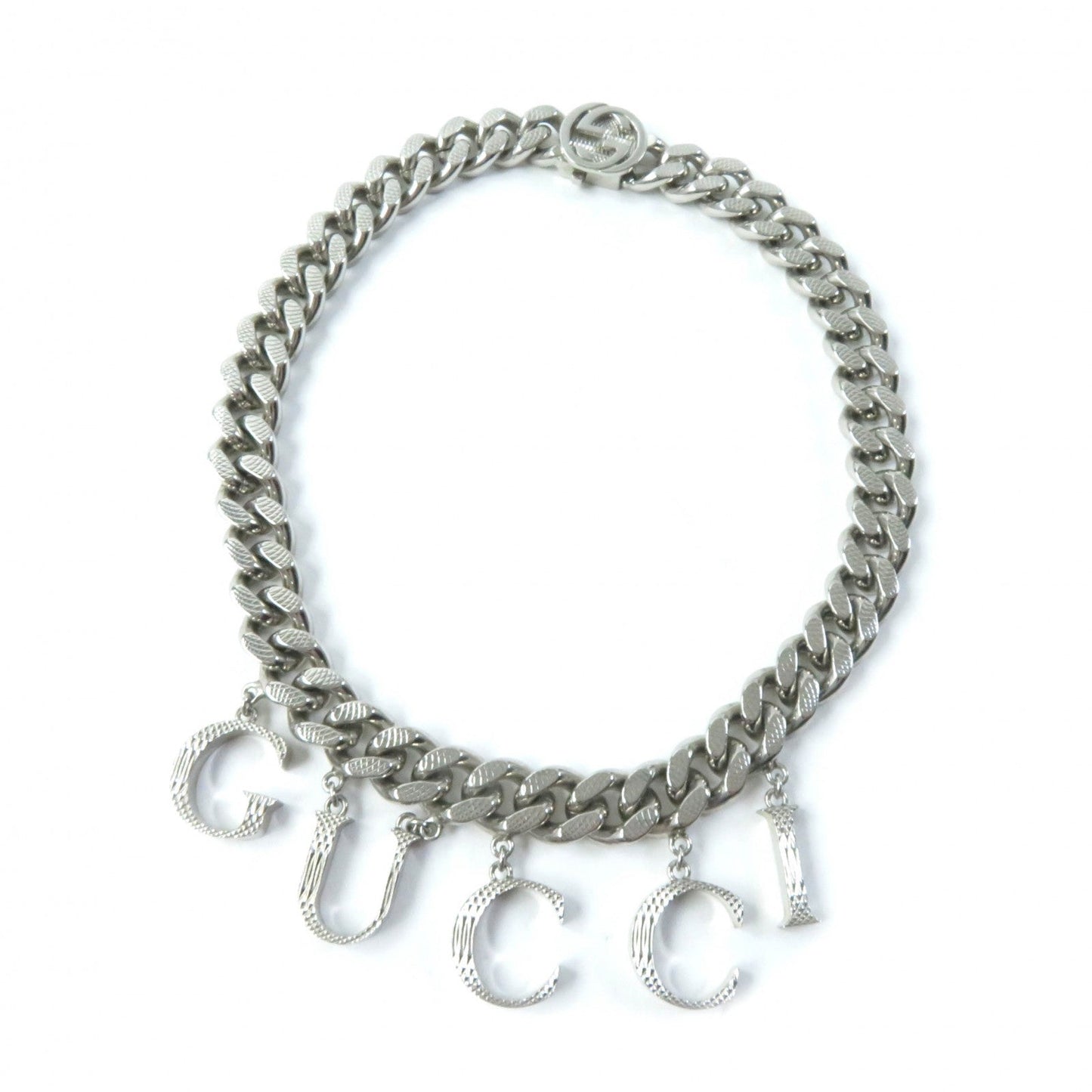Luxury Gucci Trending 2025 Silver Interlocking Necklace 675769