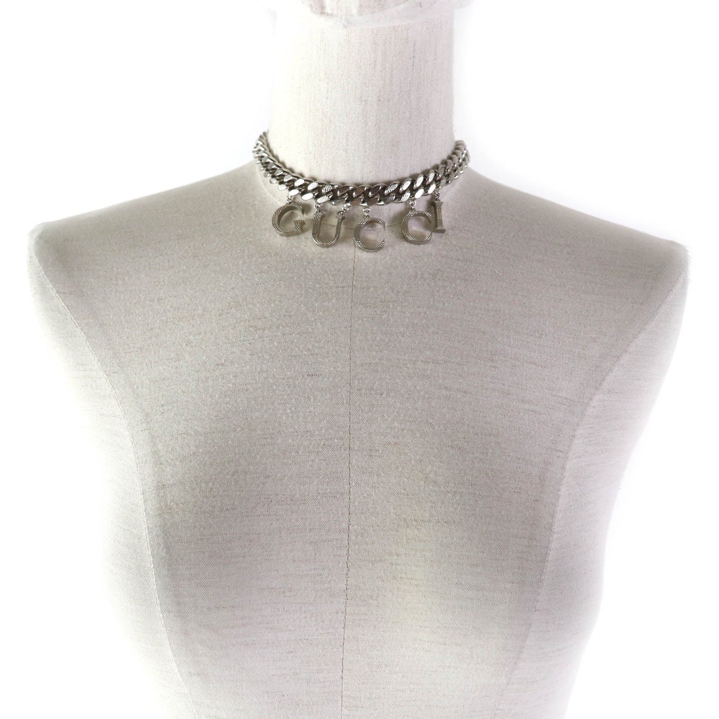 Luxury Gucci Trending 2025 Silver Interlocking Necklace 675769