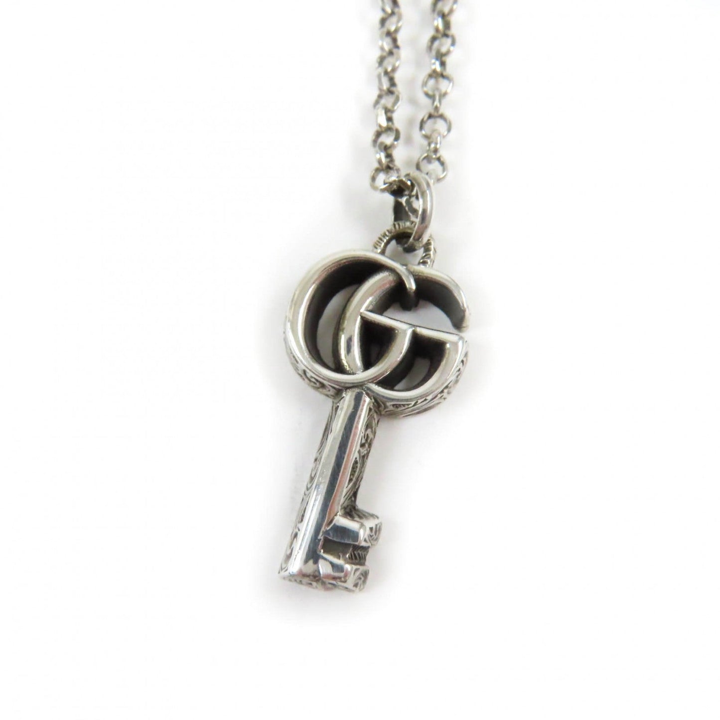 Luxury Gucci Trending 2025 AG925 Double G Key Necklace Silver