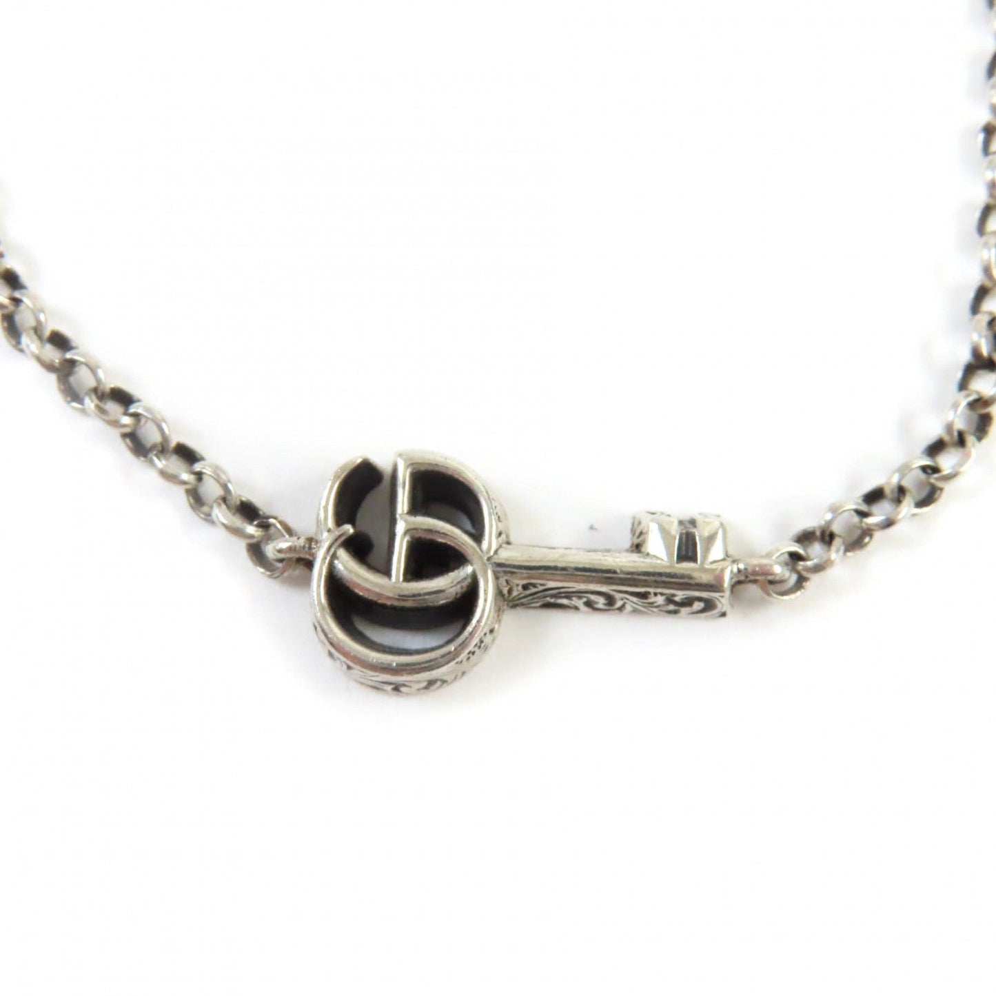 Luxury Gucci Trending 2025 AG925 Double G Key Bracelet Silver