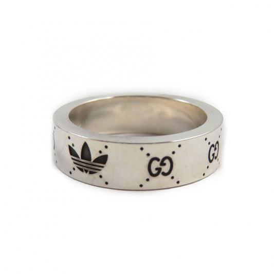 Luxury Gucci Trending 2025 Silver Ring Interlocking G Trefoil Logo