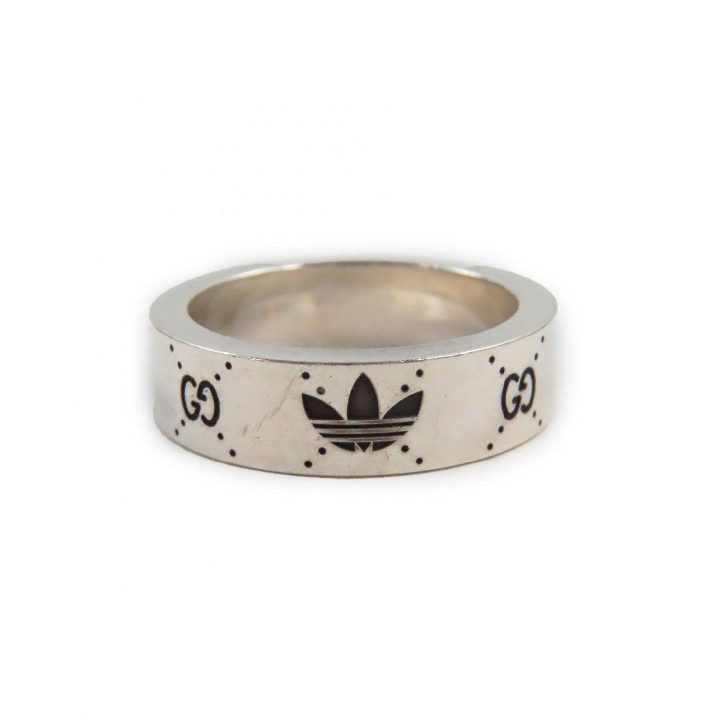 Luxury Gucci Trending 2025 Silver Ring Interlocking G Trefoil Logo