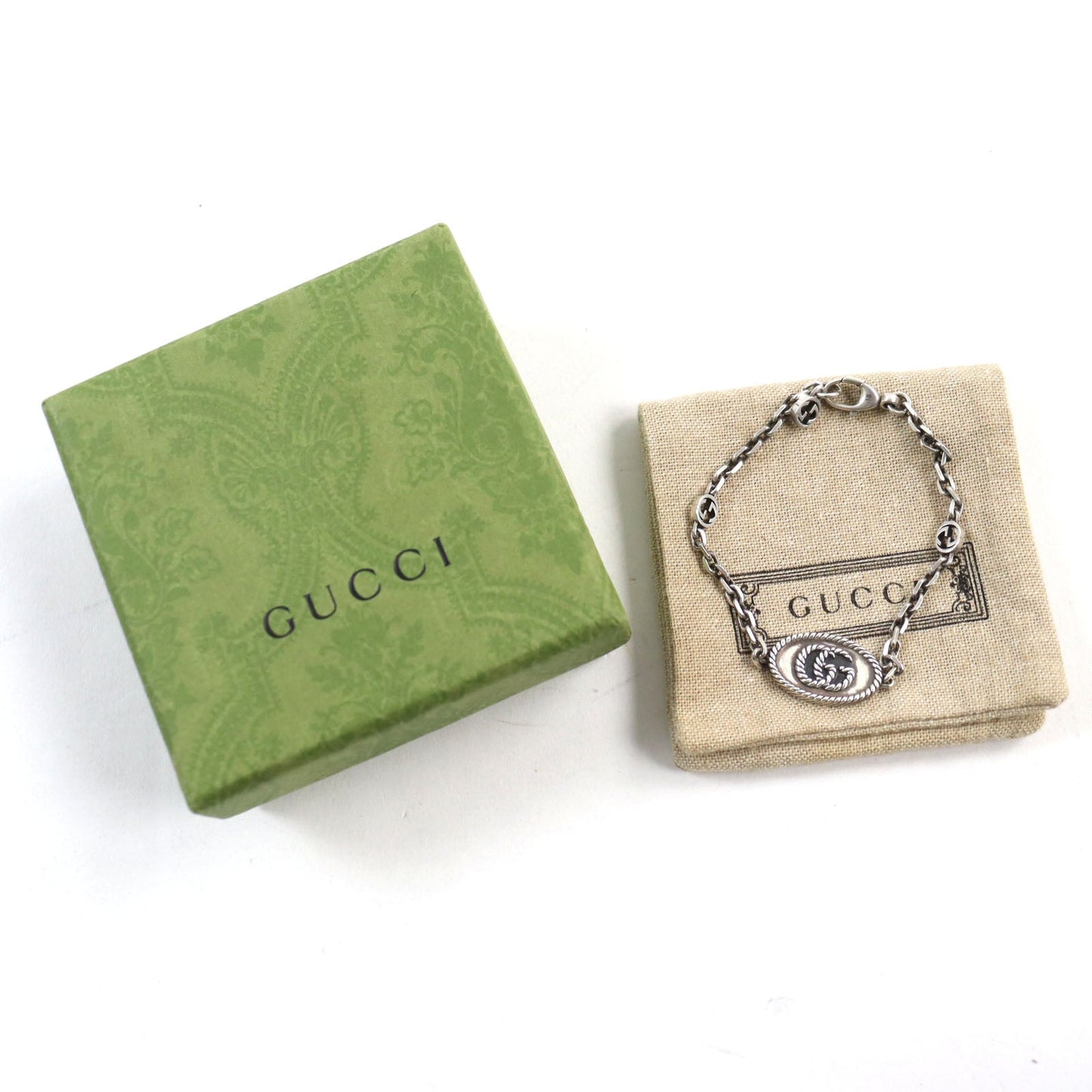Luxury Gucci Trending 2025 GG Marmont AG925 Silver Bracelet