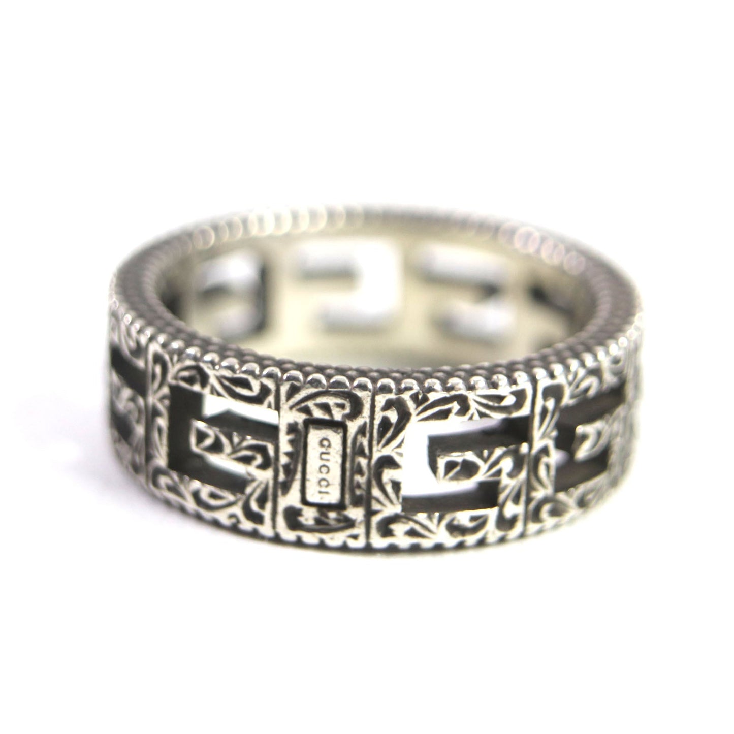 Luxury Gucci Trending 2025 AG925 Silver Square G Ring