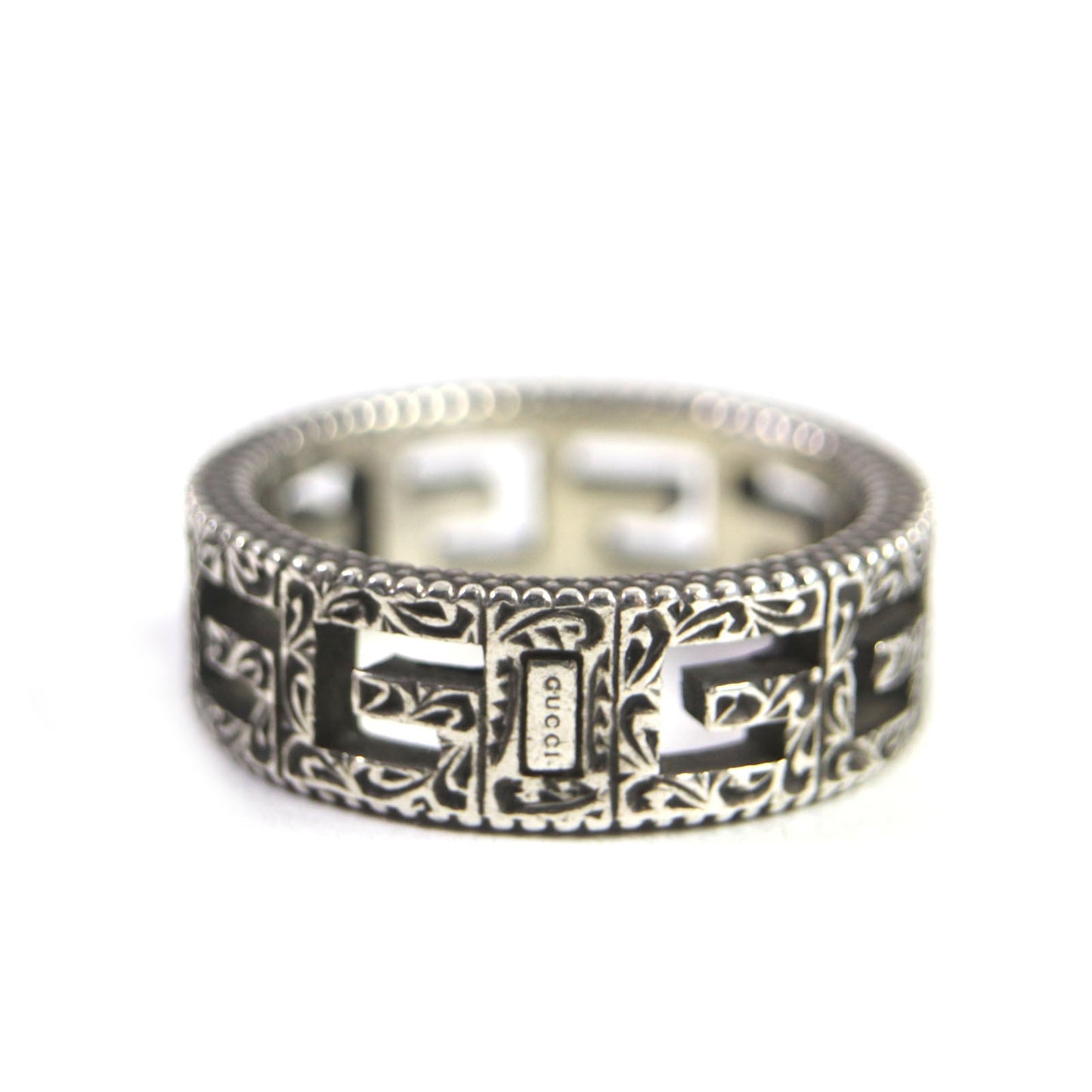 Luxury Gucci Trending 2025 AG925 Silver Square G Ring
