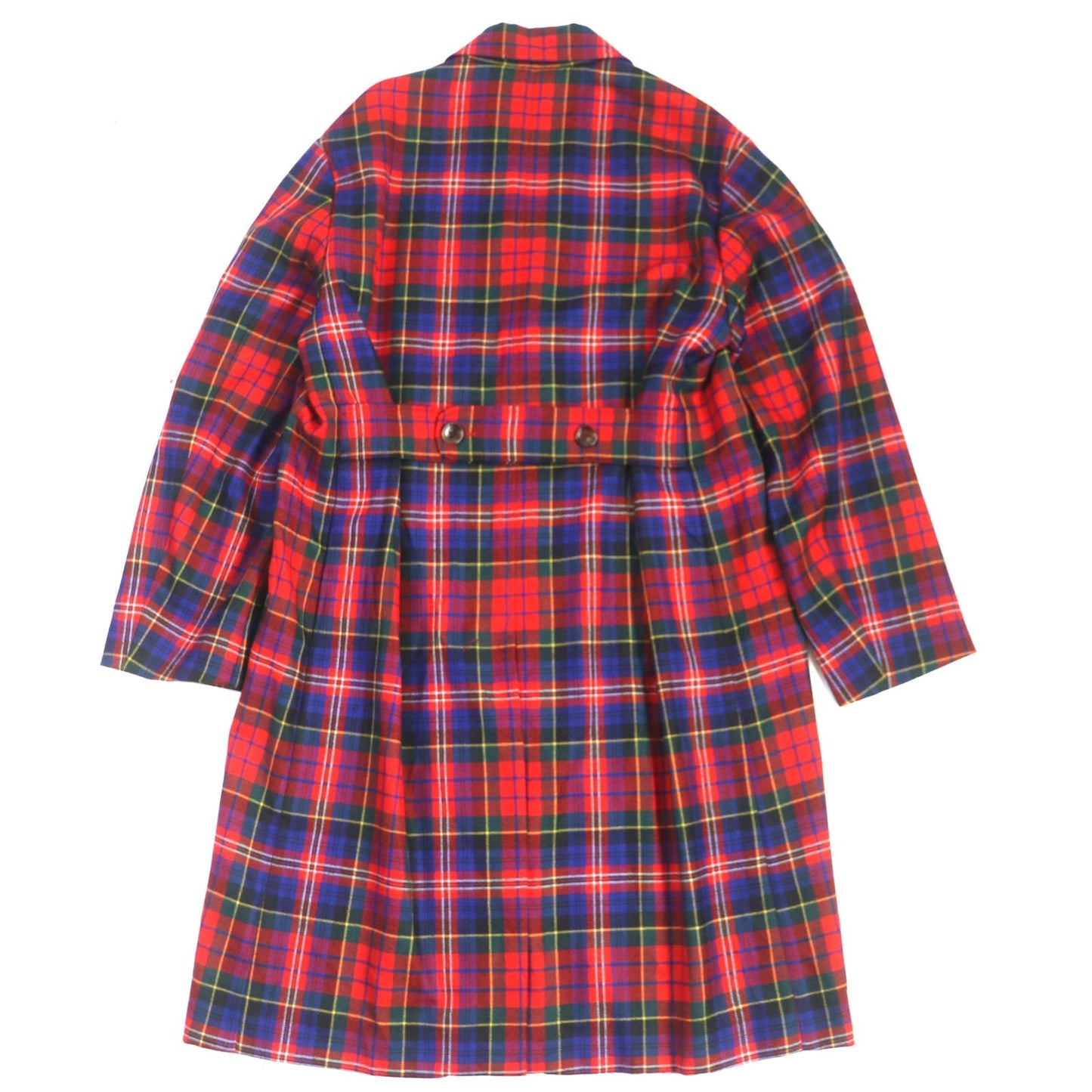 Luxury Gucci Trending 2025 Wool Check Pattern Logo Button Oversized Coat