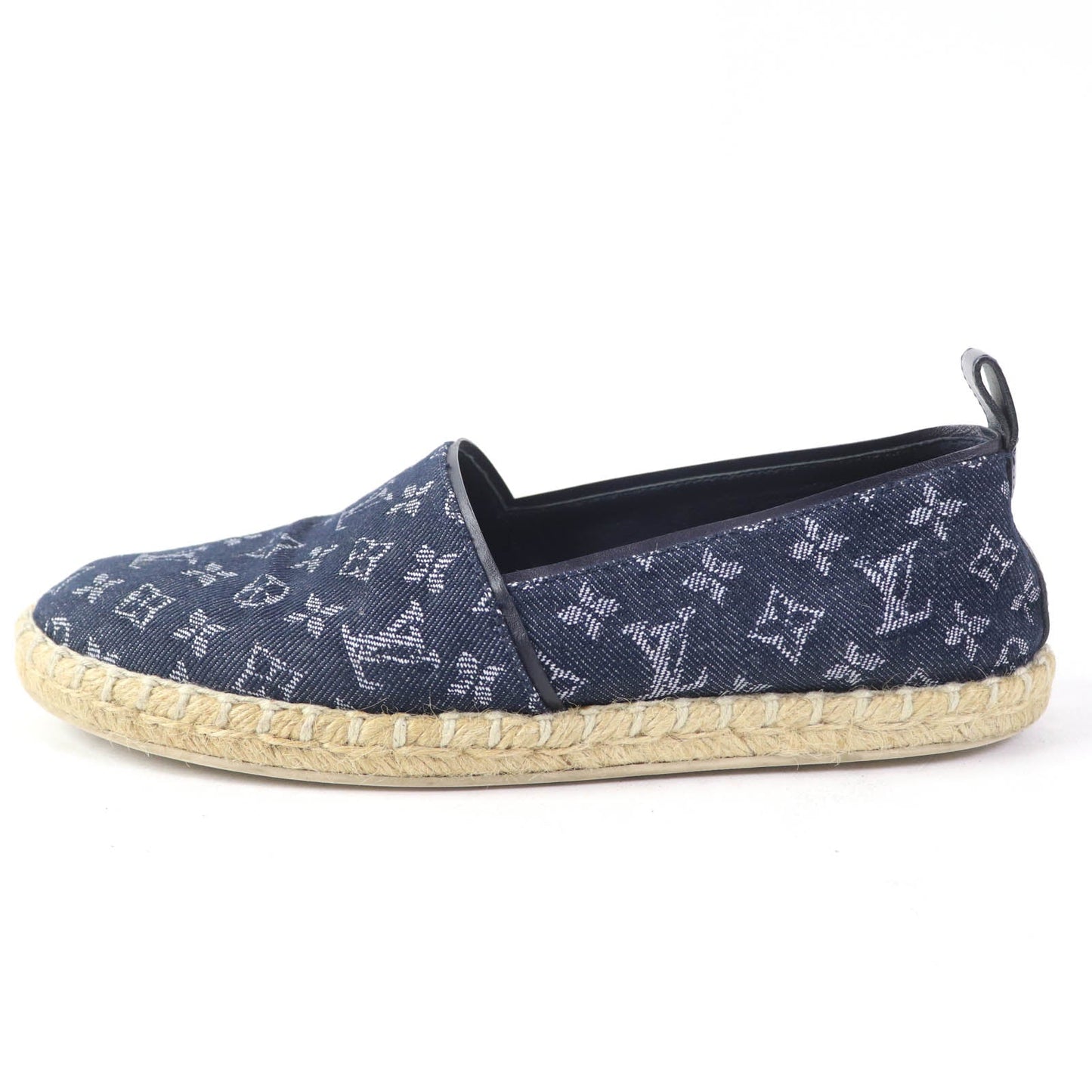 LOUIS VUITTON Slip-on Monogram denim Indigo 36