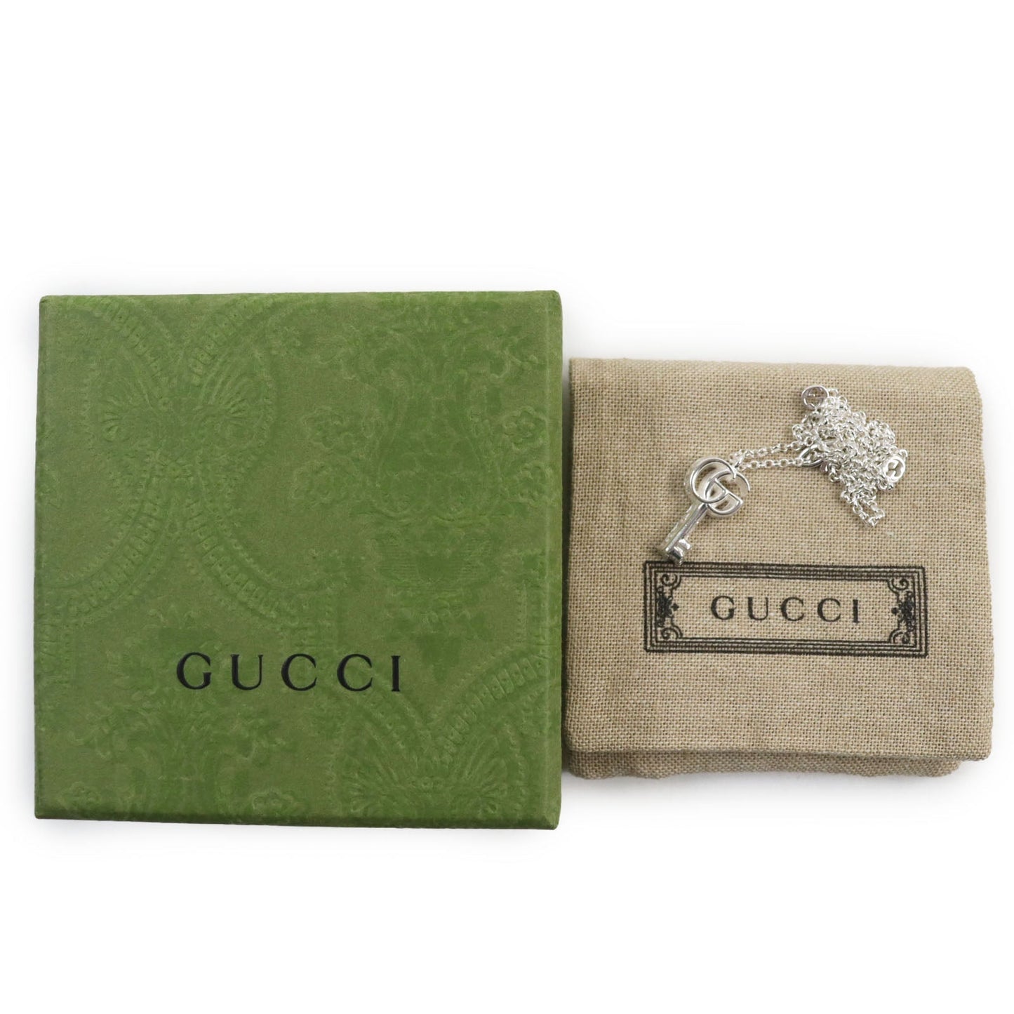 Luxury Gucci Trending 2025 Double G Chain Key Necklace AG925