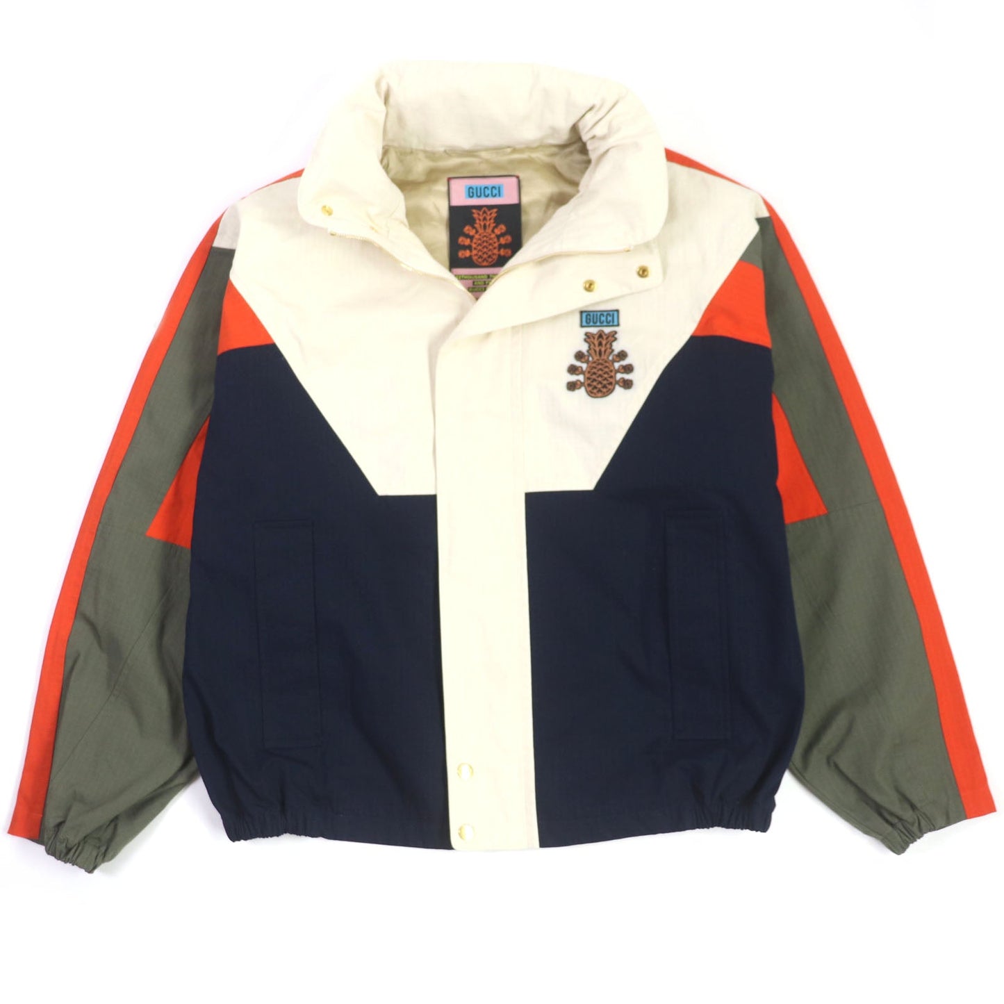 Luxury Gucci Trending 2025 Pineapple Embroidered Hooded Jacket