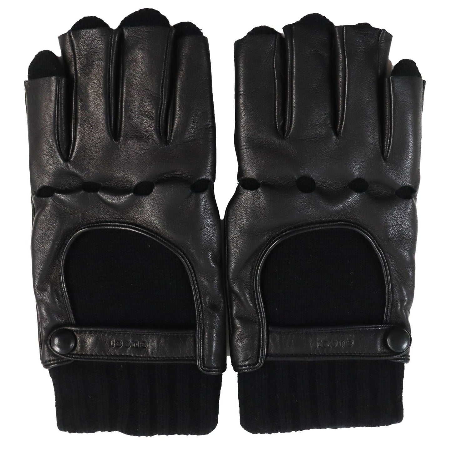 Luxury Gucci Trending 2025 Lamb Leather Cashmere Logo Driving Gloves
