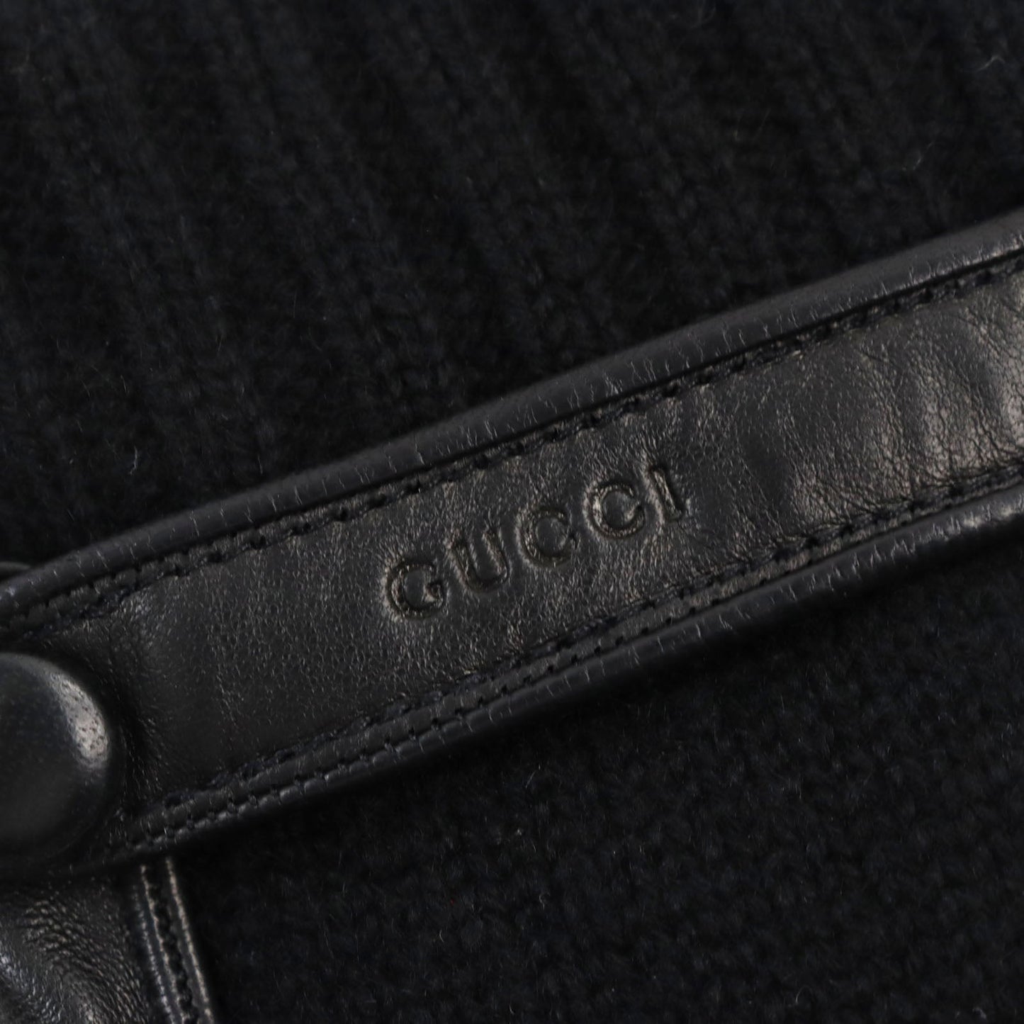Luxury Gucci Trending 2025 Lamb Leather Cashmere Logo Driving Gloves
