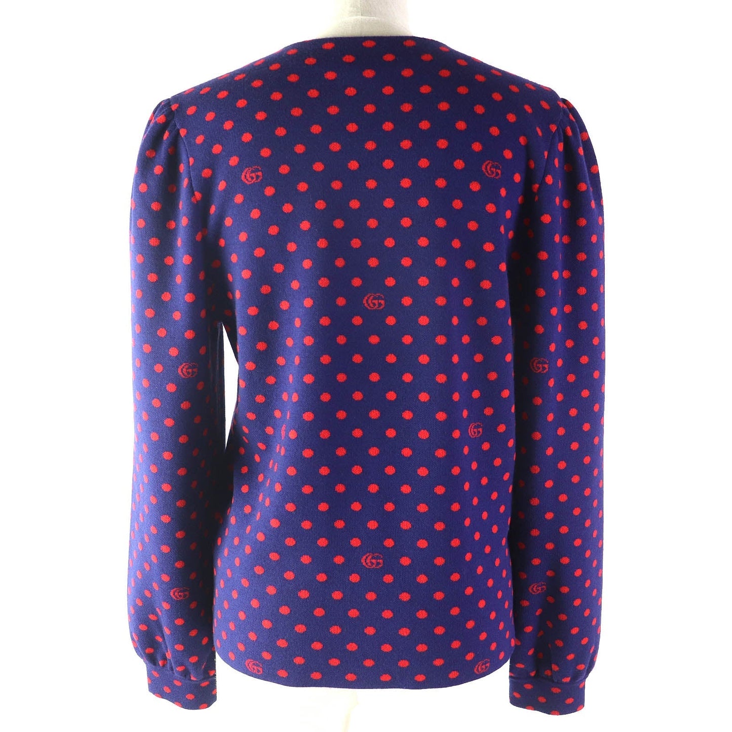 Luxury Gucci Trending 2025 Wool Dot Pattern Logo Cardigan