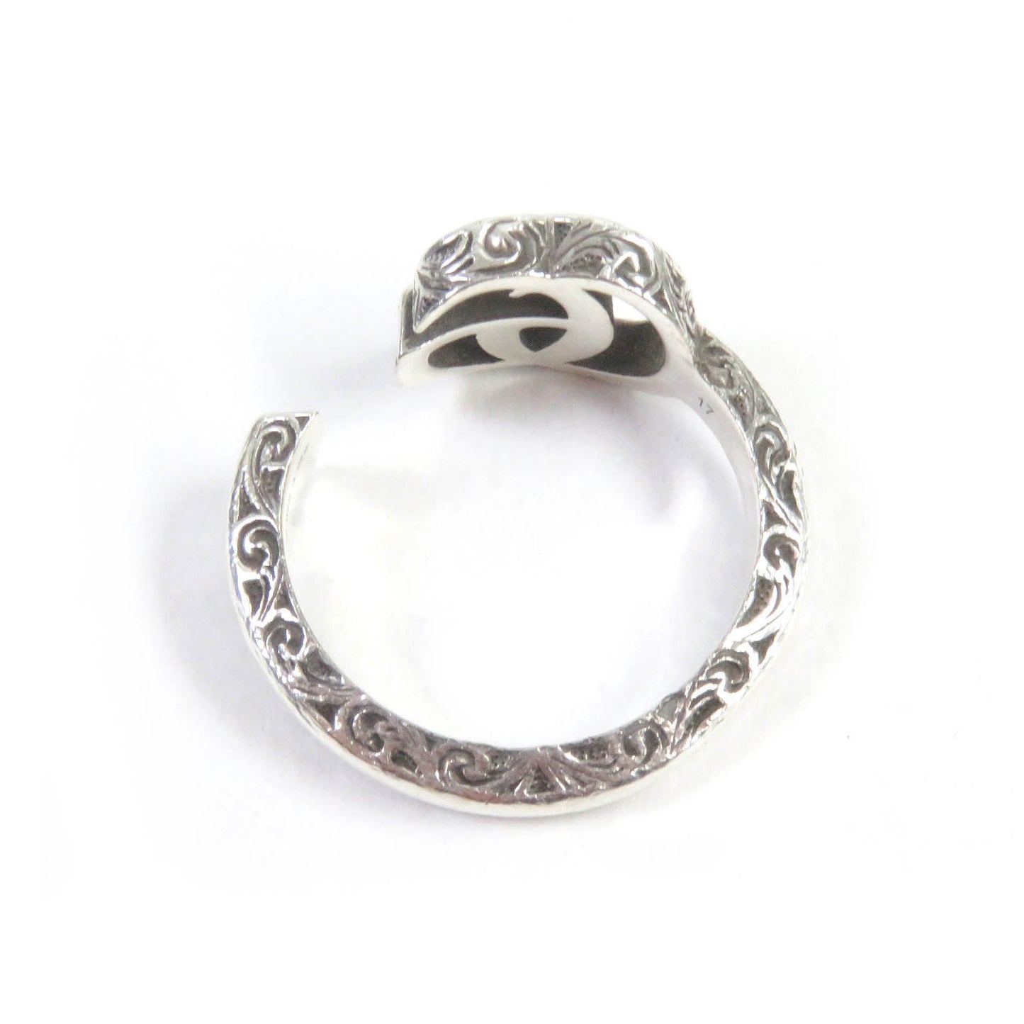 Luxury Gucci Trending 2025 AG925 Double G Arabesque Ring