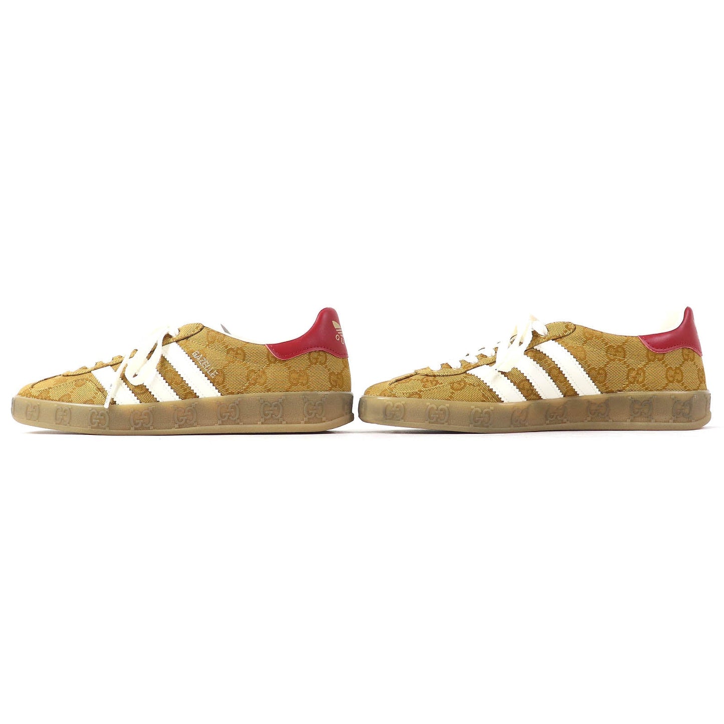 Luxury Gucci Trending 2025 Gazelle GG Canvas Lace-Up Sneakers