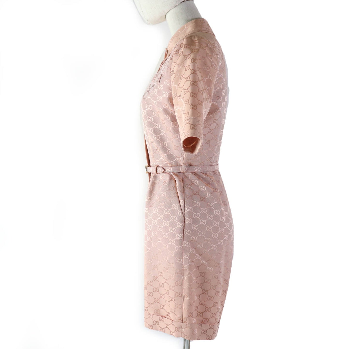 Luxury Gucci Trending 2025 691496 Cotton Rayon Jumpsuit with Belt