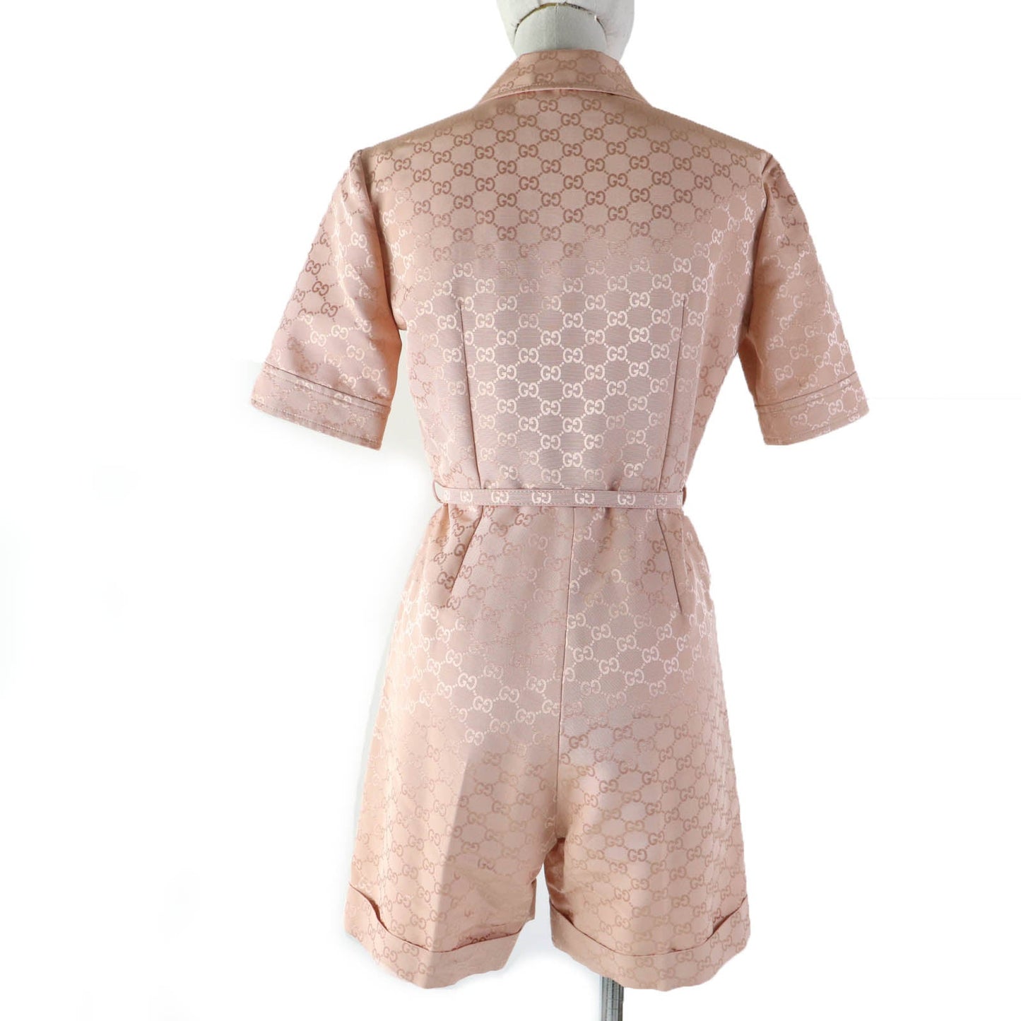 Luxury Gucci Trending 2025 691496 Cotton Rayon Jumpsuit with Belt