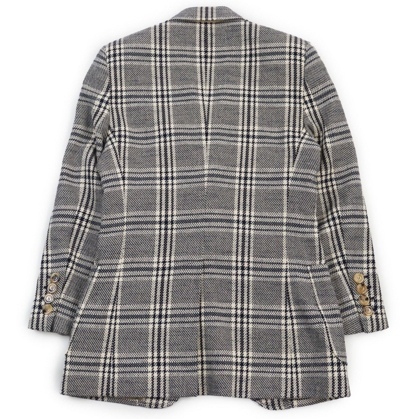 Luxury Gucci Trending 2025 HA HA HA Check Jacket Wool Cotton Linen Blend