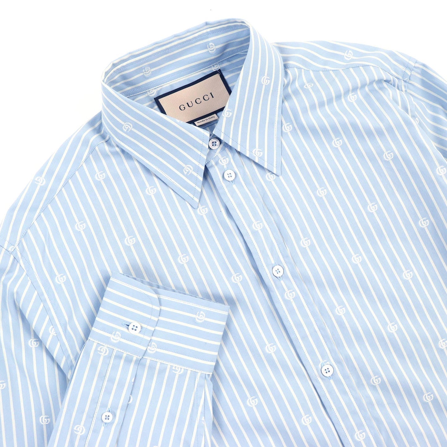 Luxury Gucci Trending 2025 GG Striped Cotton Shirt 625888