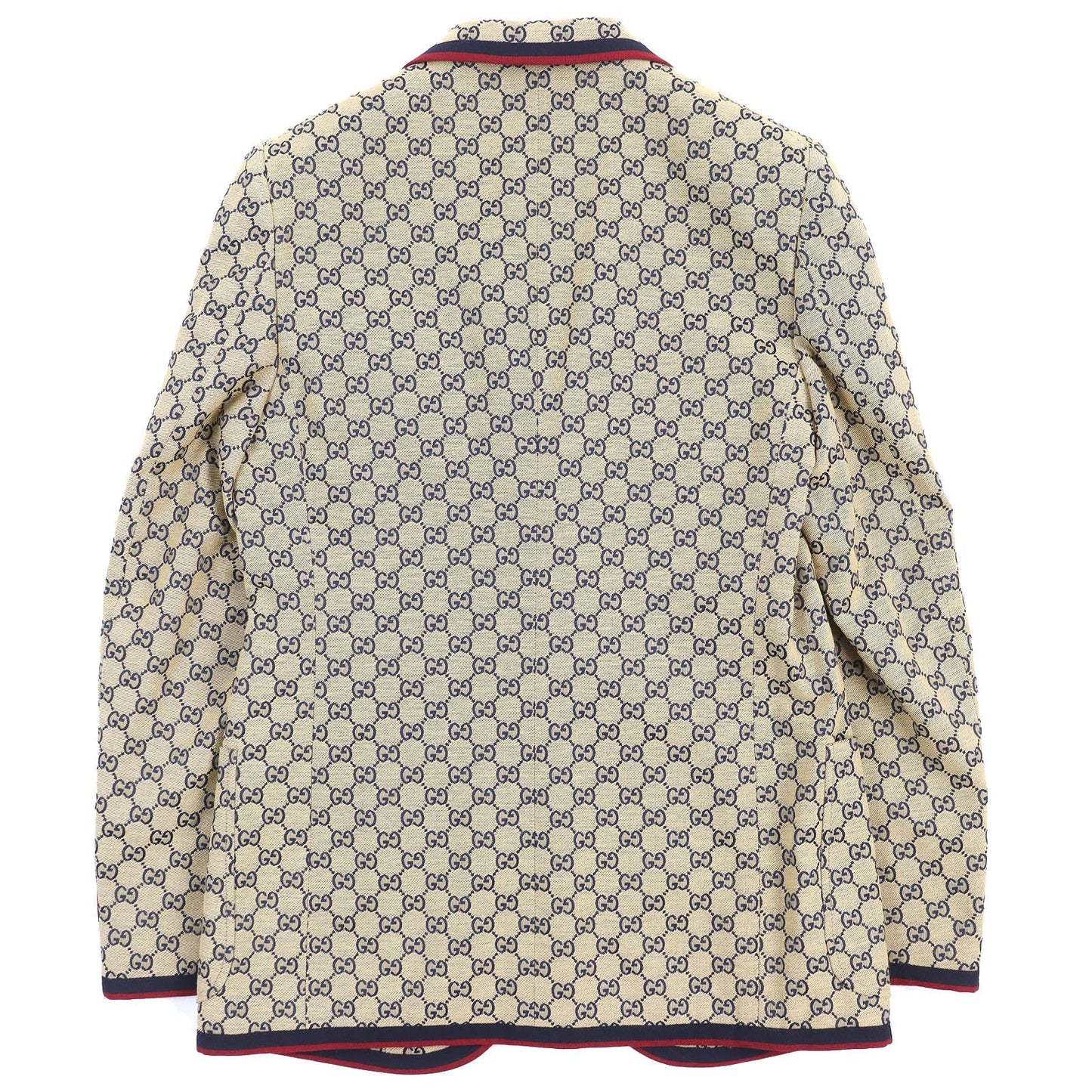 Luxury Gucci Trending 2025 GG Canvas Jacket Beige Navy Red 48