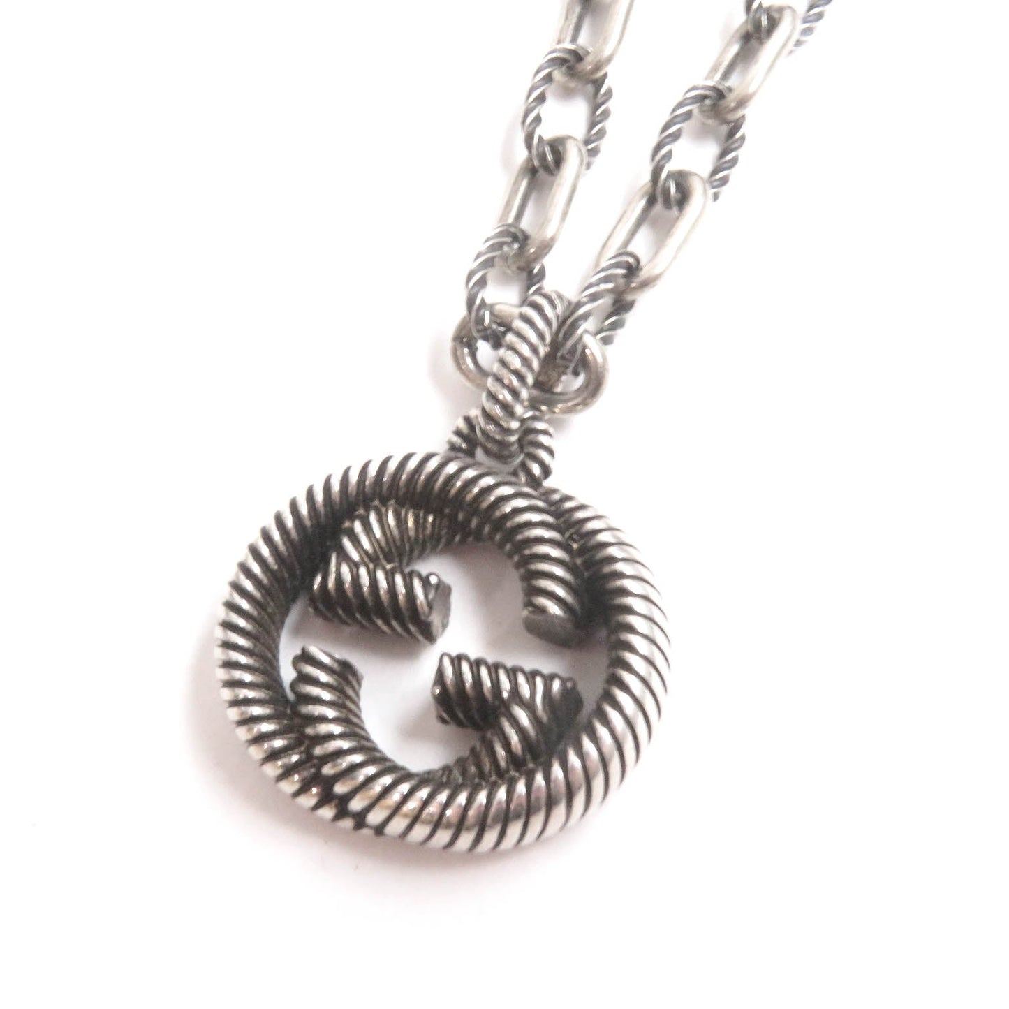 Luxury Gucci Trending 2025 AG925 Interlocking G Logo Necklace