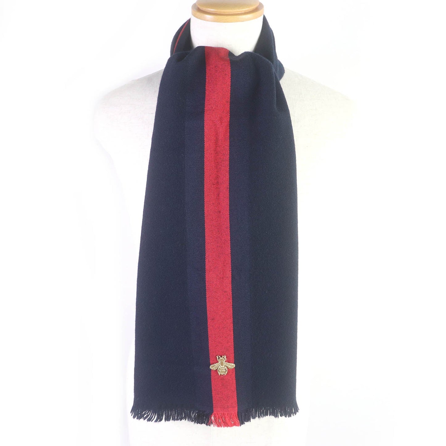 Luxury Gucci Trending 2025 Wool Cashmere Silk Bee Embroidery Scarf
