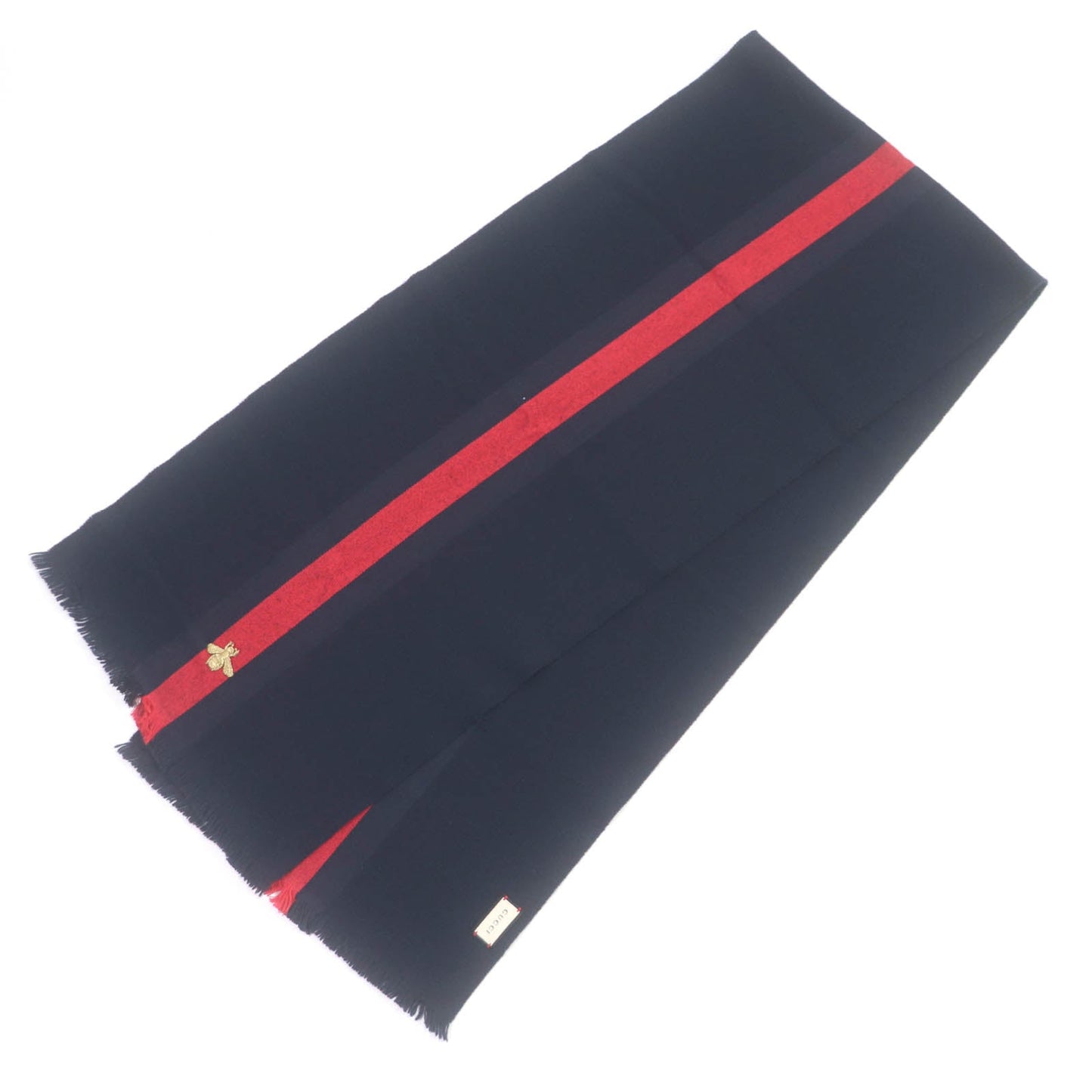 Luxury Gucci Trending 2025 Wool Cashmere Silk Bee Embroidery Scarf