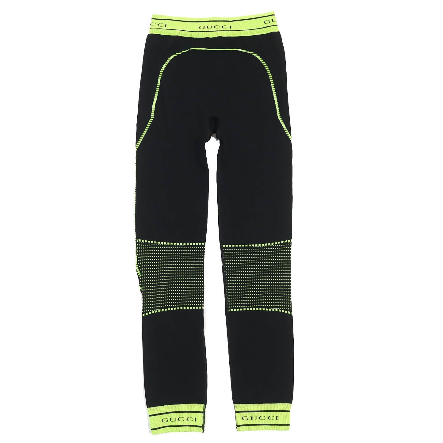 Luxury Gucci Trending 2025 Nylon Polyurethane Logo Leggings Black S