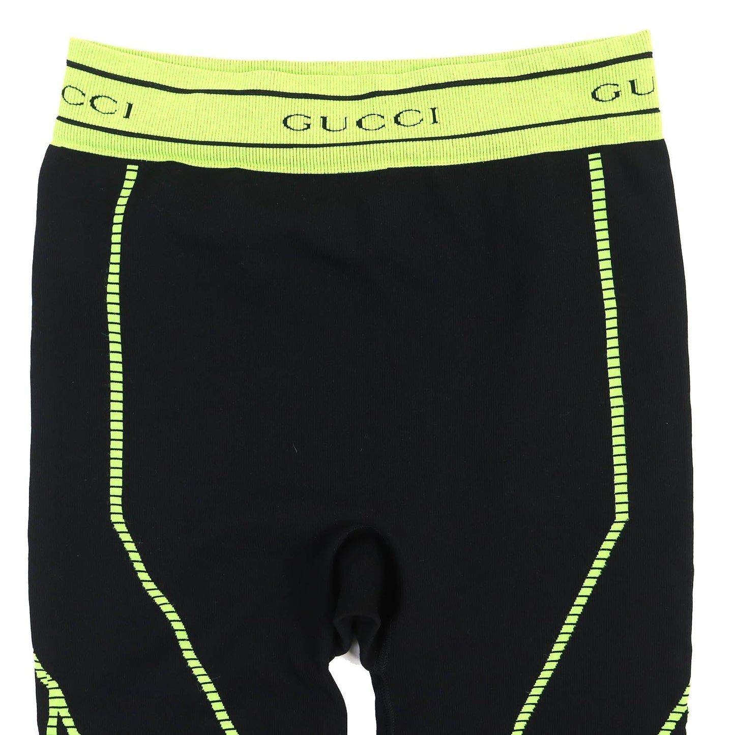 Luxury Gucci Trending 2025 Nylon Polyurethane Logo Leggings Black S