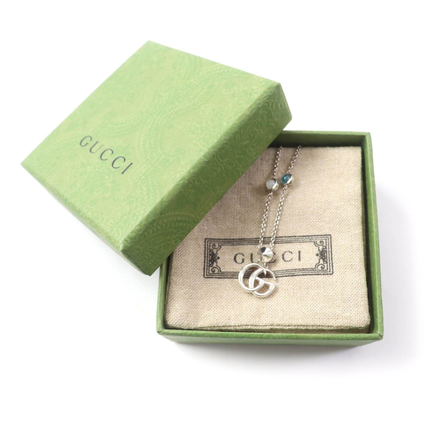 Luxury Gucci Trending 2025 Double G Mother of Pearl Necklace AG925