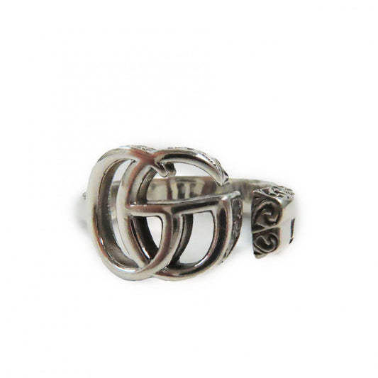 Luxury Gucci Trending 2025 Arabesque Double G Keyring Ring AG925