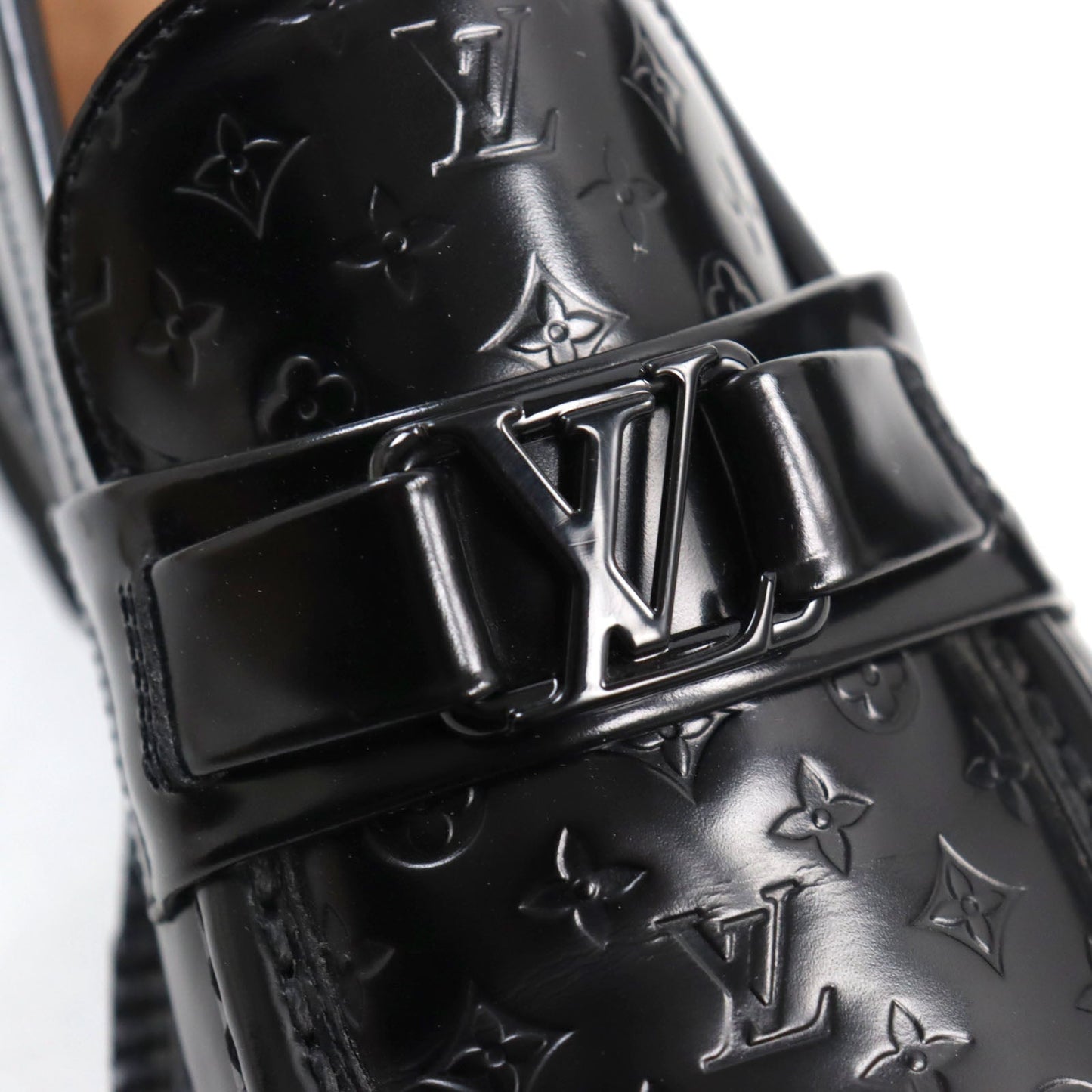 Louis Vuitton Leather Moccasins Black 6