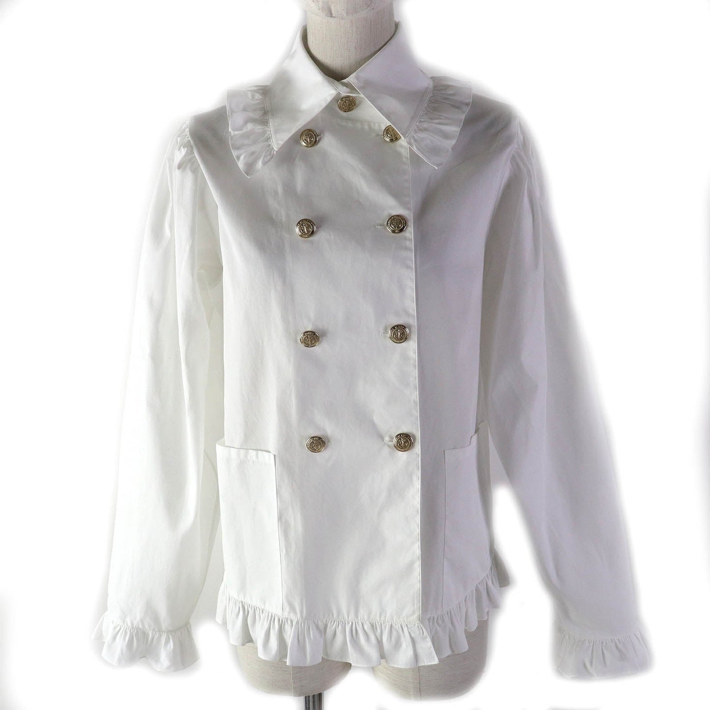 Chanel Cotton Double-Breasted Shirt Jacket Women